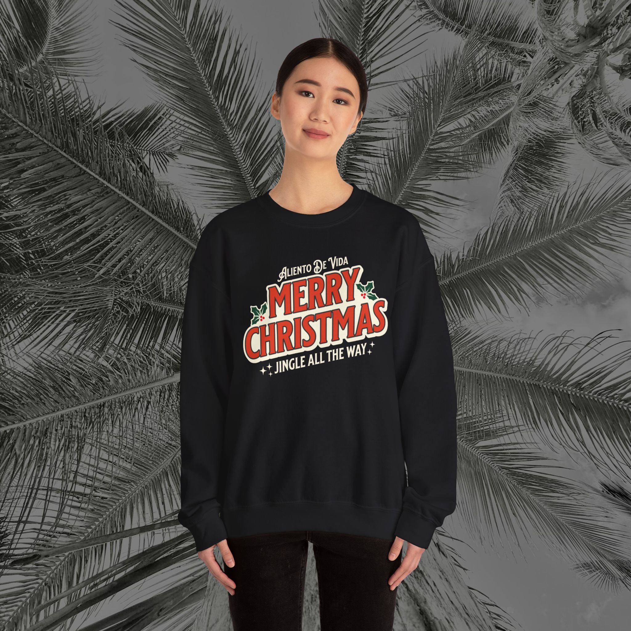 Merry Christmas - (UNISEX) Cozy Crewneck Sweatshirt - Aliento De Vida