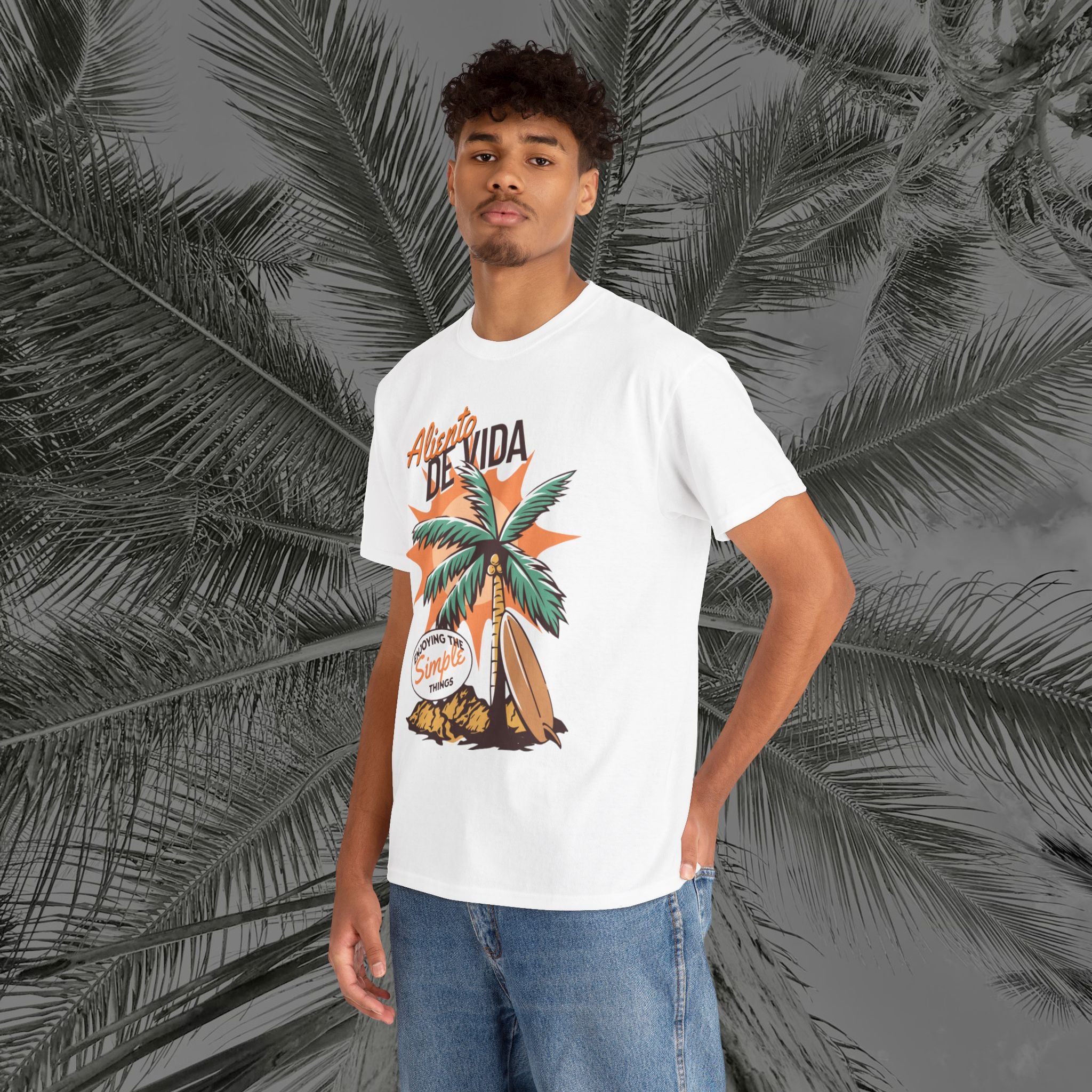 Pure Palm - (UNISEX) Heavy Cotton Tee - Aliento De Vida