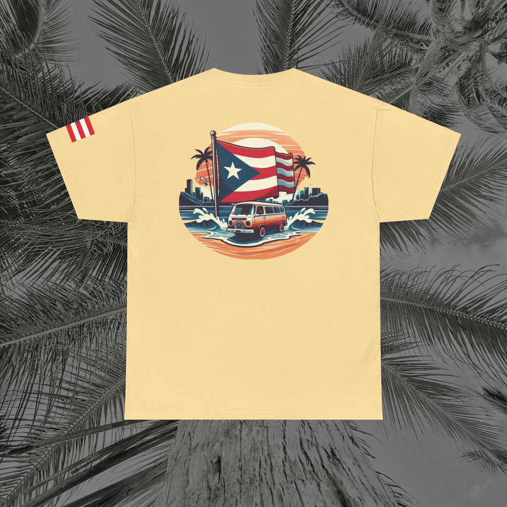 Island Cruiser - PR COLLECTION - (UNISEX) Heavy Cotton Tee - Aliento De Vida