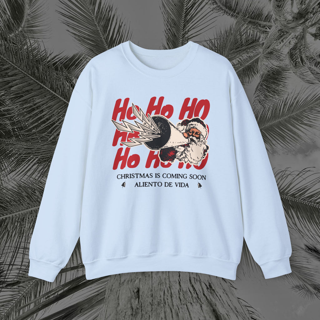 Ho Ho Ho’ Holiday Season - (UNISEX) Cozy Crewneck Sweatshirt - Aliento De Vida