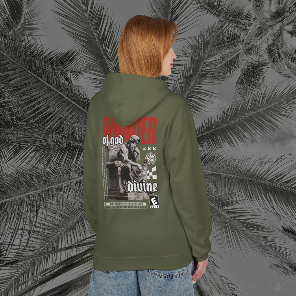 Throne of the Divine - (UNISEX) Midweight Fleece Hoodie - Aliento De Vida