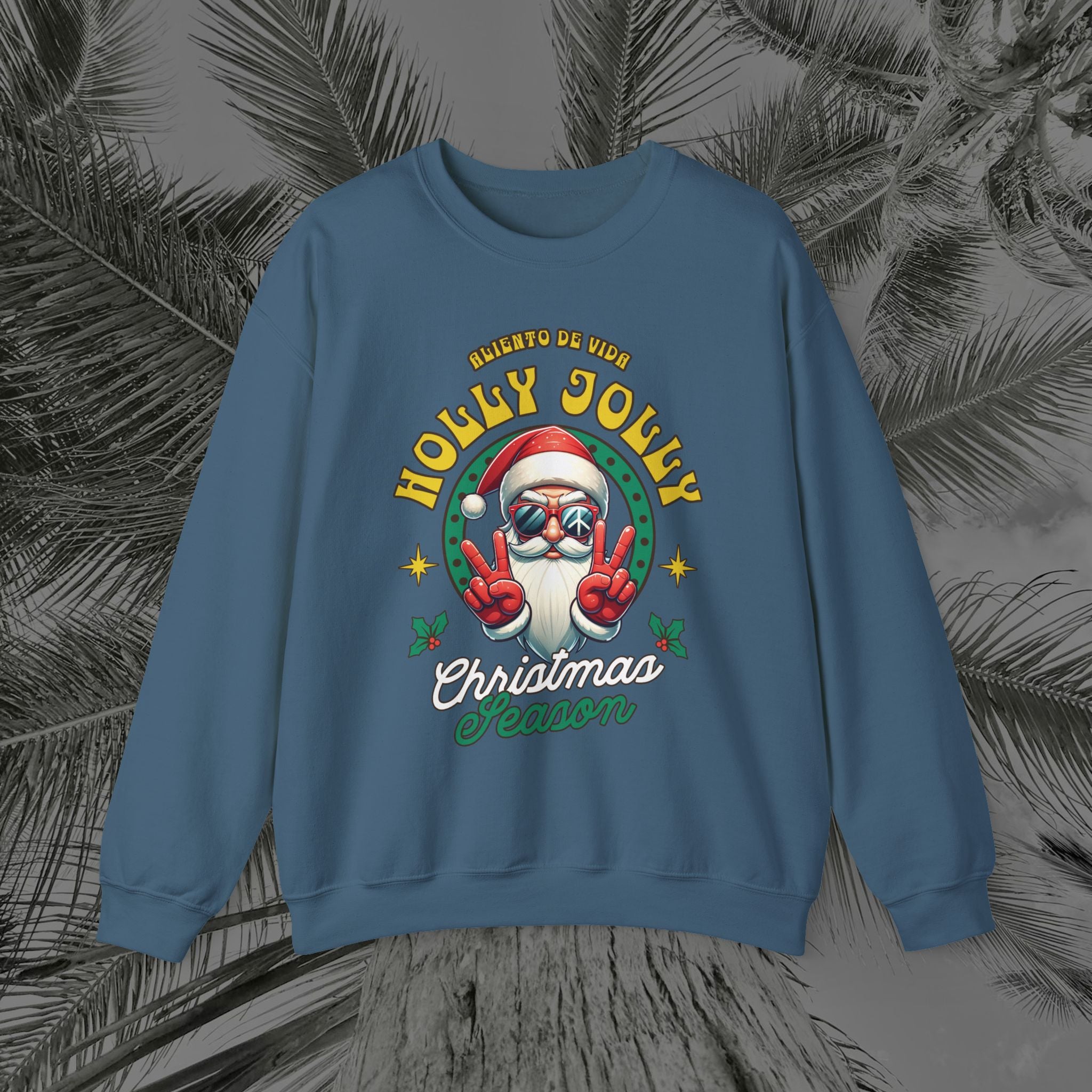 Peace Out, North Pole Edition - (UNSEX) Cozy Crewneck Sweatshirt – Aliento De Vida