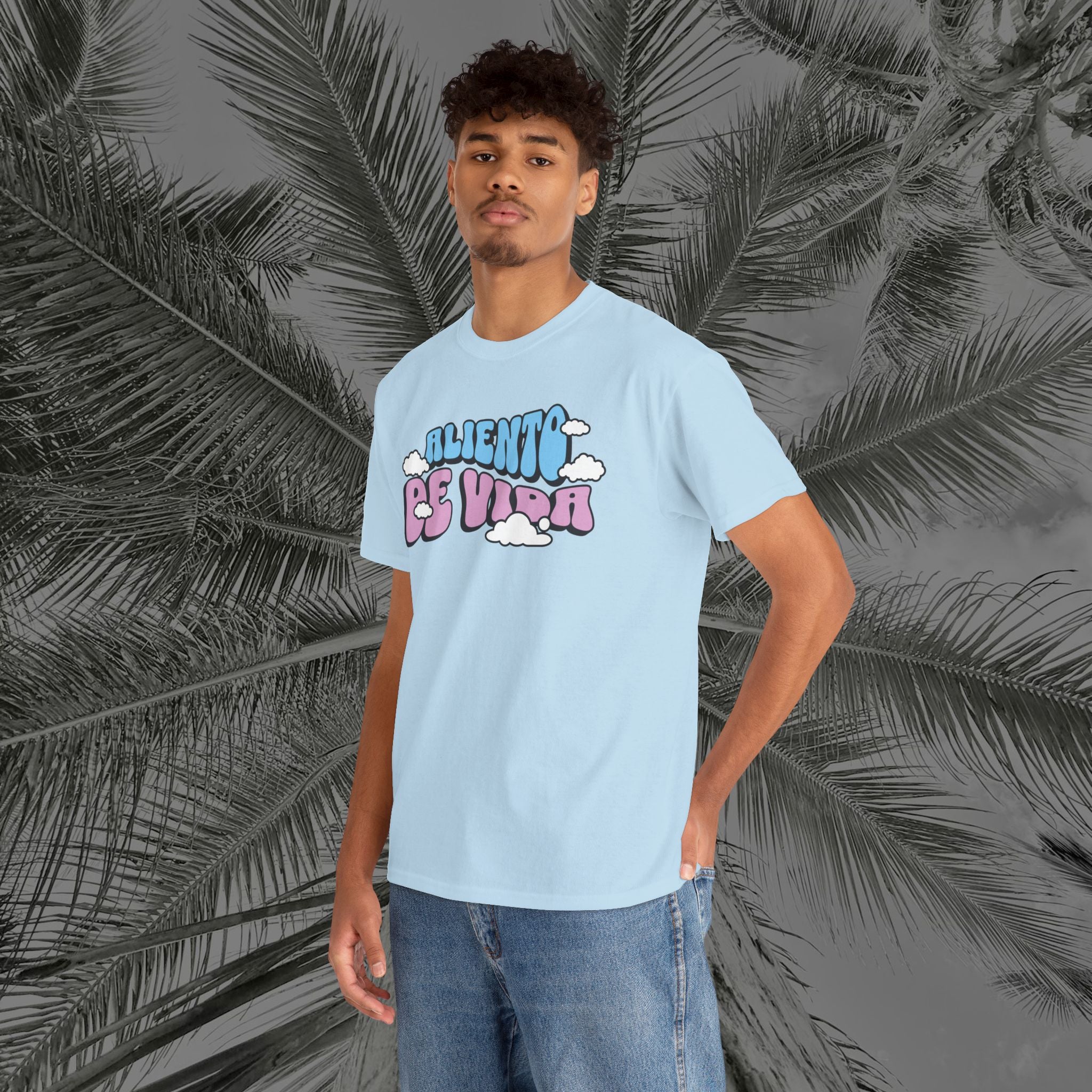 Clouds #3 - (UNISEX) Heavy Cotton T-Shirt - Aliento De Vida