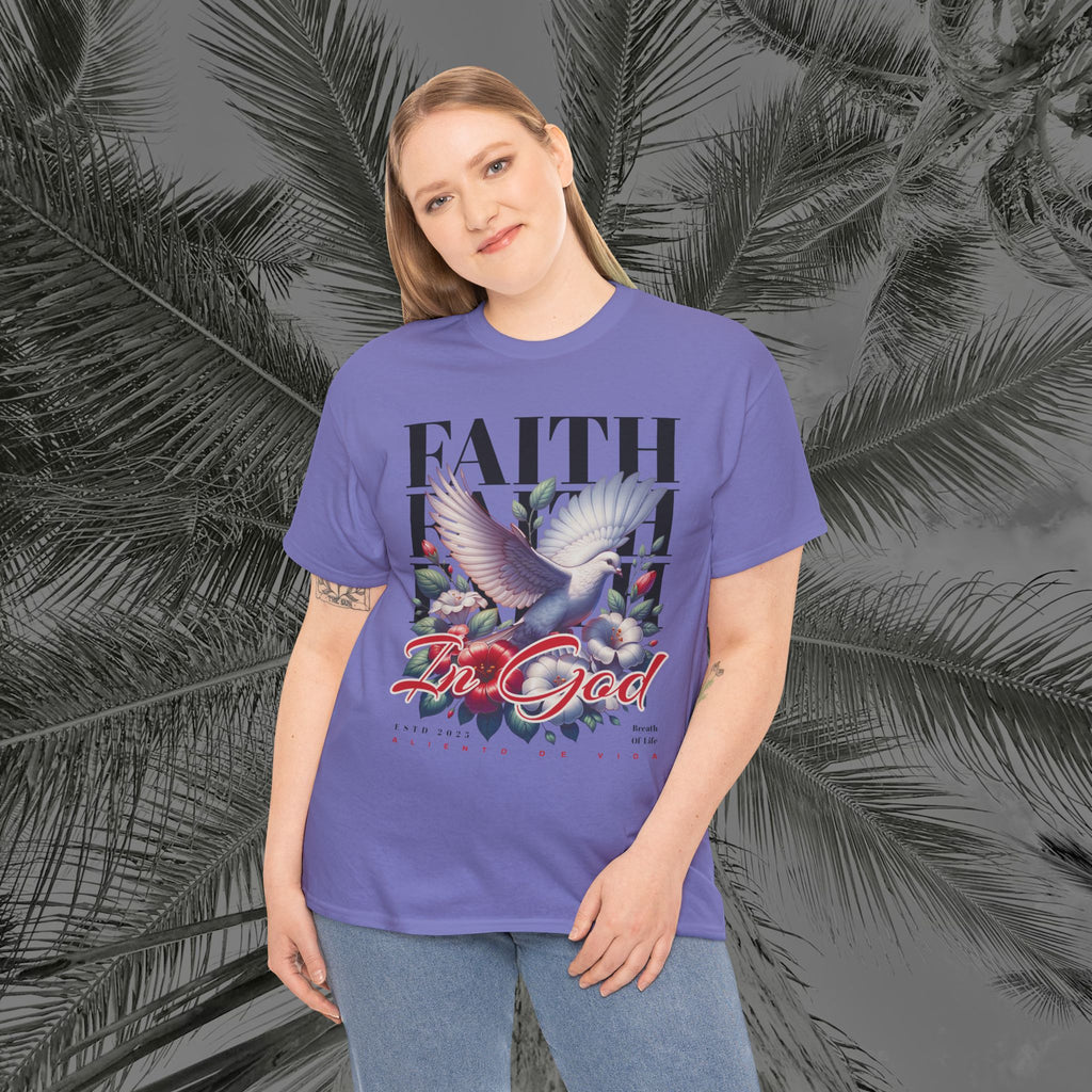 Wings of Grace - (UNISEX) Heavy Cotton Tee - Aliento De Vida