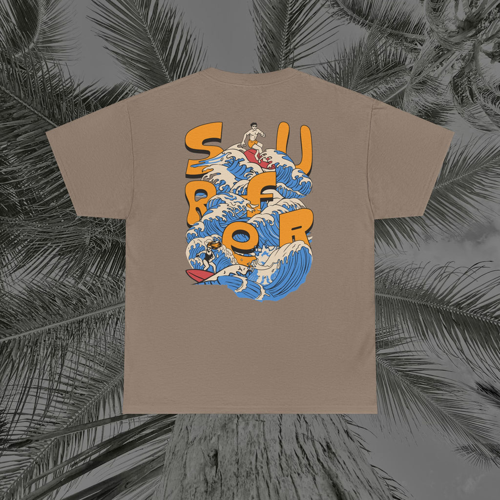 Ocean Motion - (UNISEX) Heavy Cotton Tee - Aliento De Vida