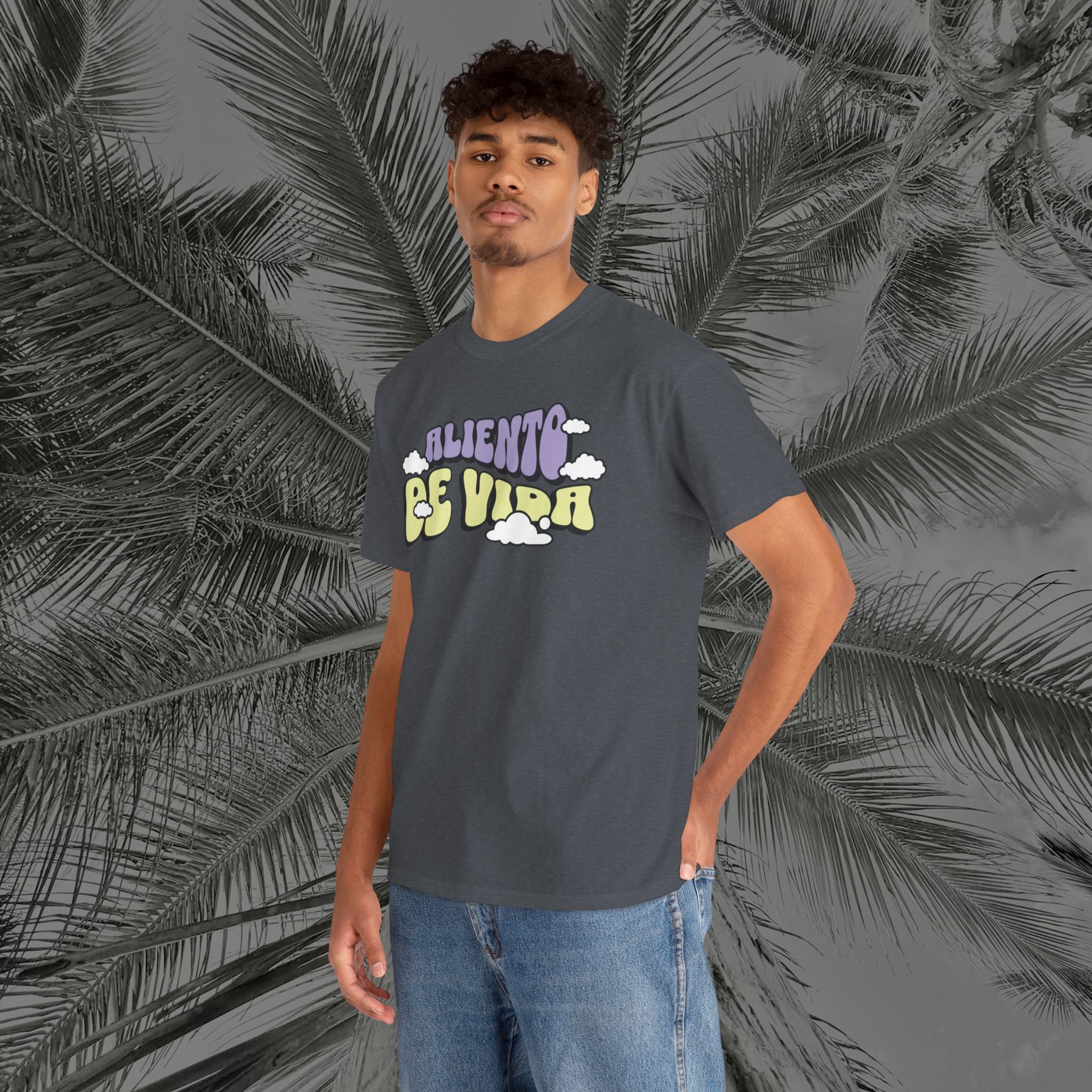 Clouds #1 - (UNISEX) Heavy Cotton T-Shirt - Aliento De Vida