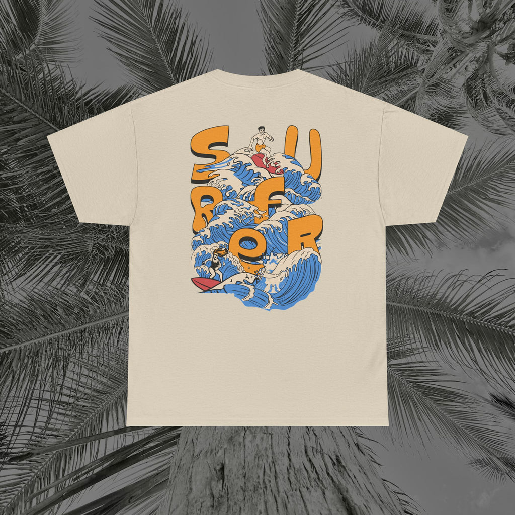 Ocean Motion - (UNISEX) Heavy Cotton Tee - Aliento De Vida