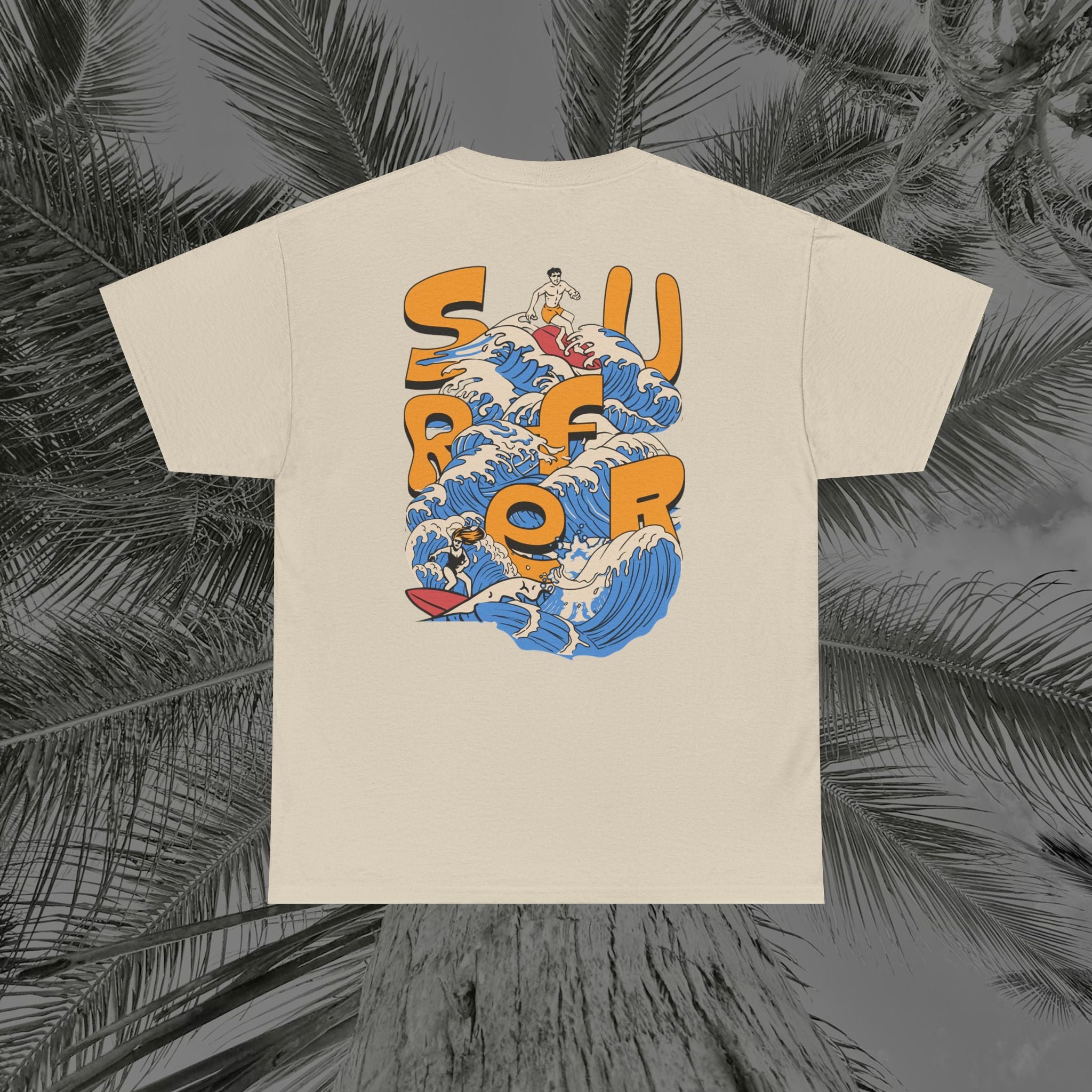 Ocean Motion - (UNISEX) Heavy Cotton Tee - Aliento De Vida