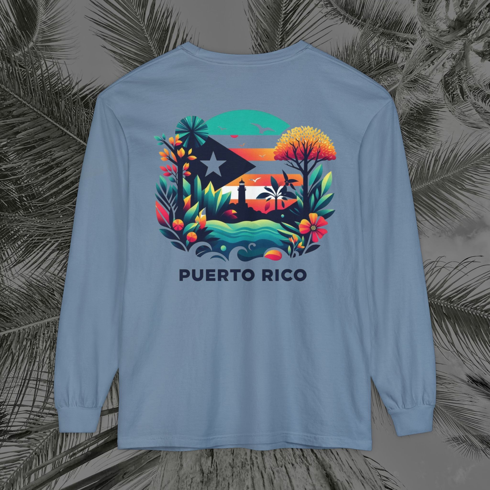 Isla Vibrante - (UNISEX) Long Sleeve T-Shirt - Aliento De Vida