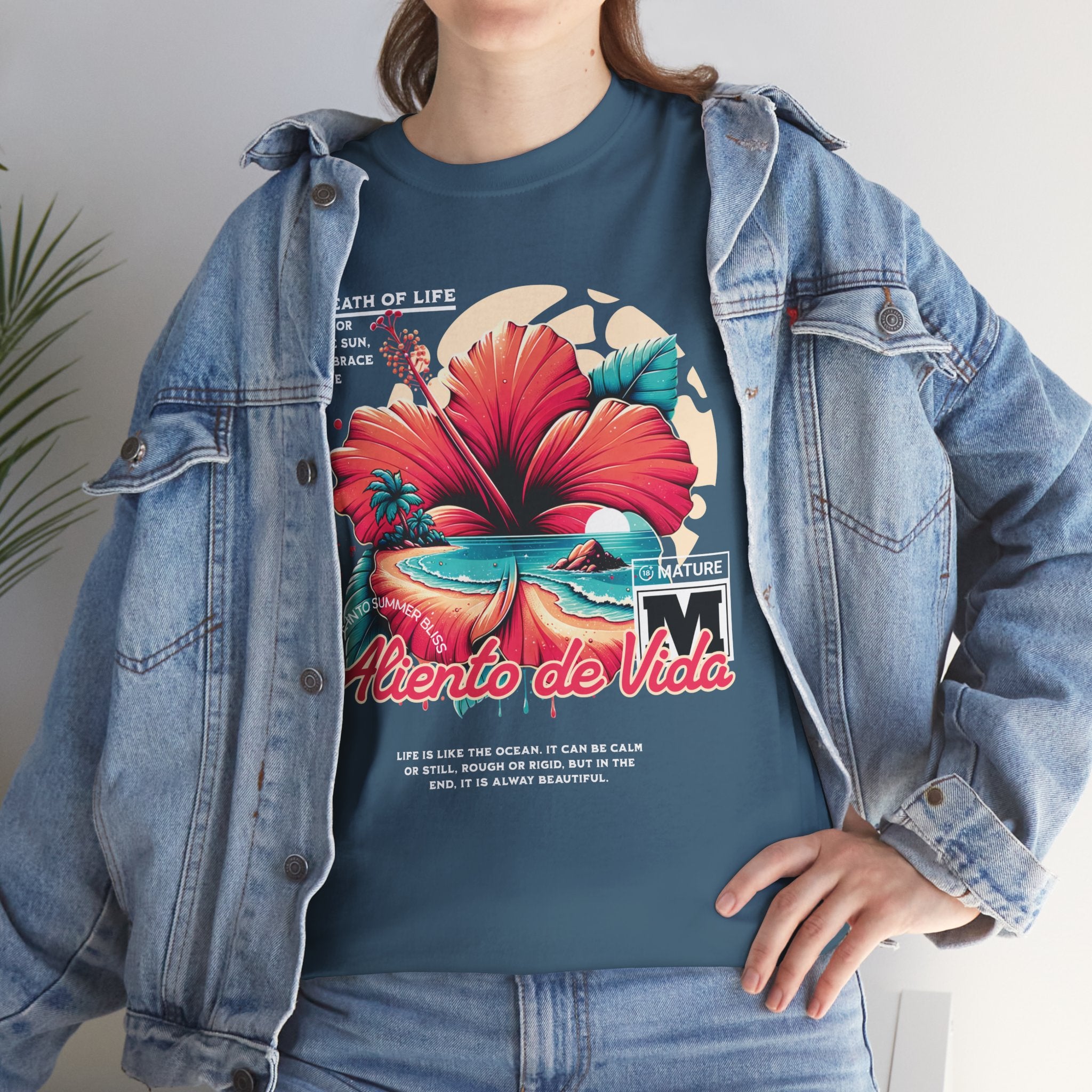 Breath Of Paradise - (UNISEX) Heavy Cotton T-Shirt - Aliento De Vida