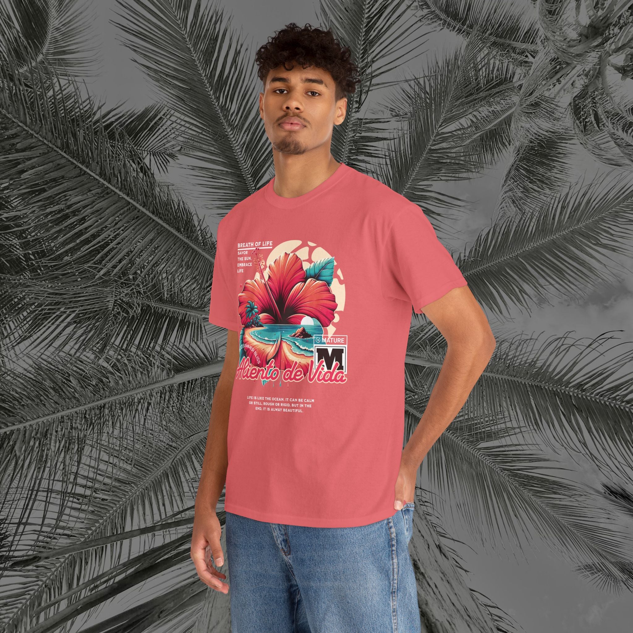 Breath Of Paradise - (UNISEX) Heavy Cotton T-Shirt - Aliento De Vida
