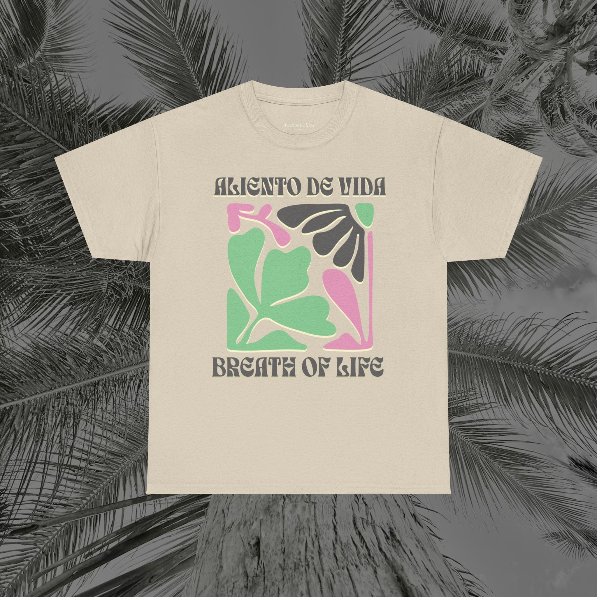 One Breath, Infinite Bloom #2 - (UNISEX) Heavy Cotton T-Shirt - Aliento De Vida