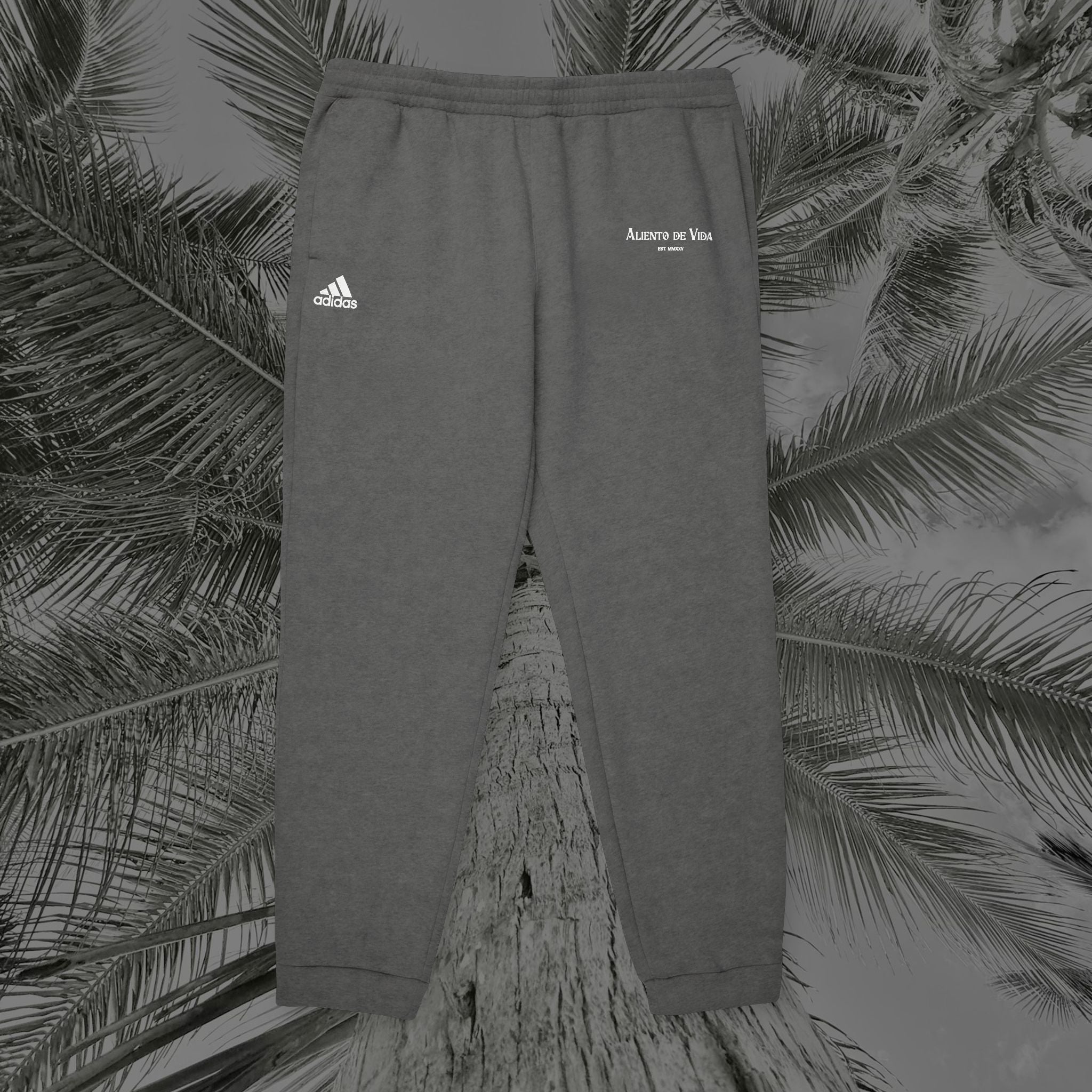 Aliento De Vida - (UNISEX) Adidas Fleece Joggers #2 (White)