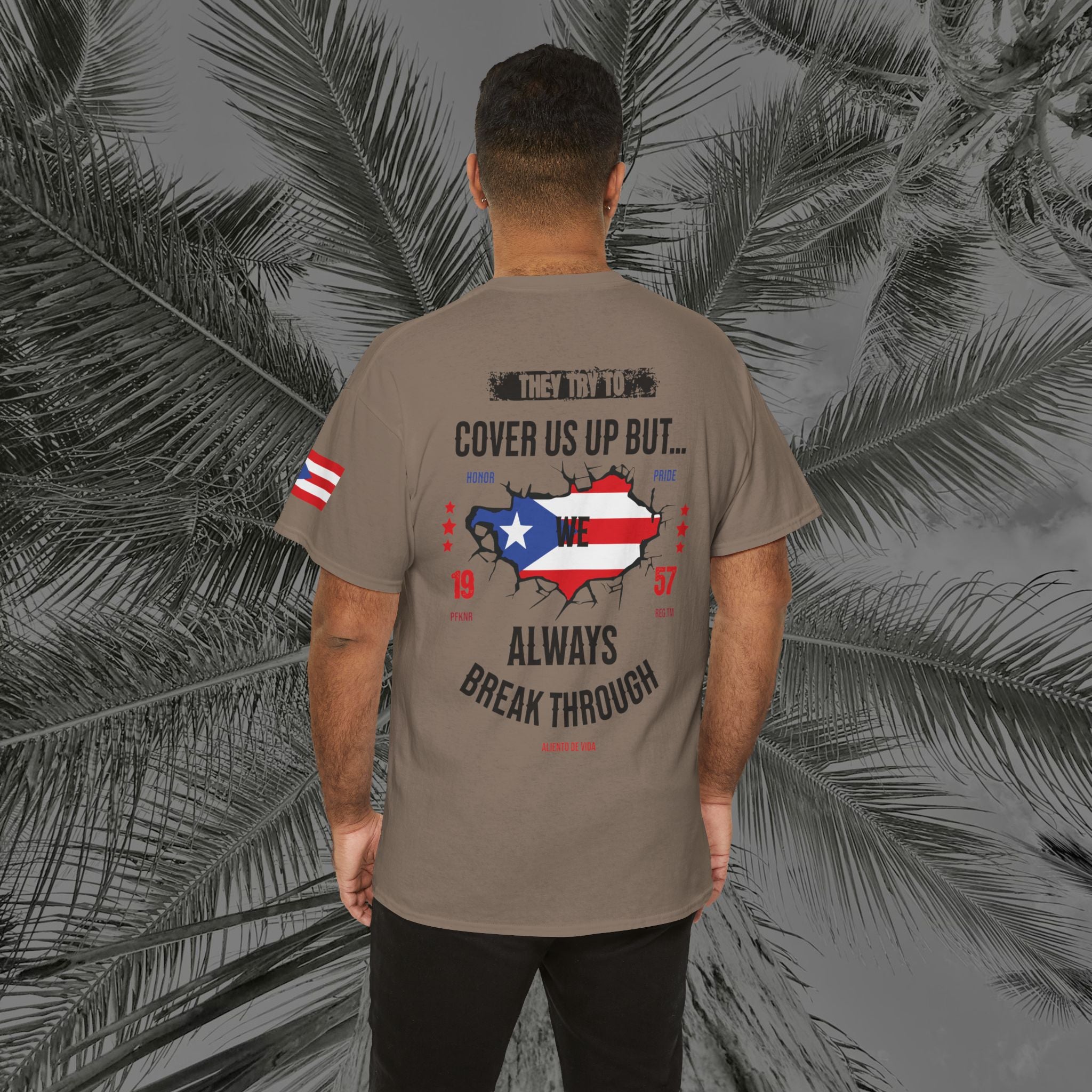 WE ARE PUERTO RICAN - PR COLLECTION - (UNISEX) Heavy Cotton Tee - Aliento De Vida