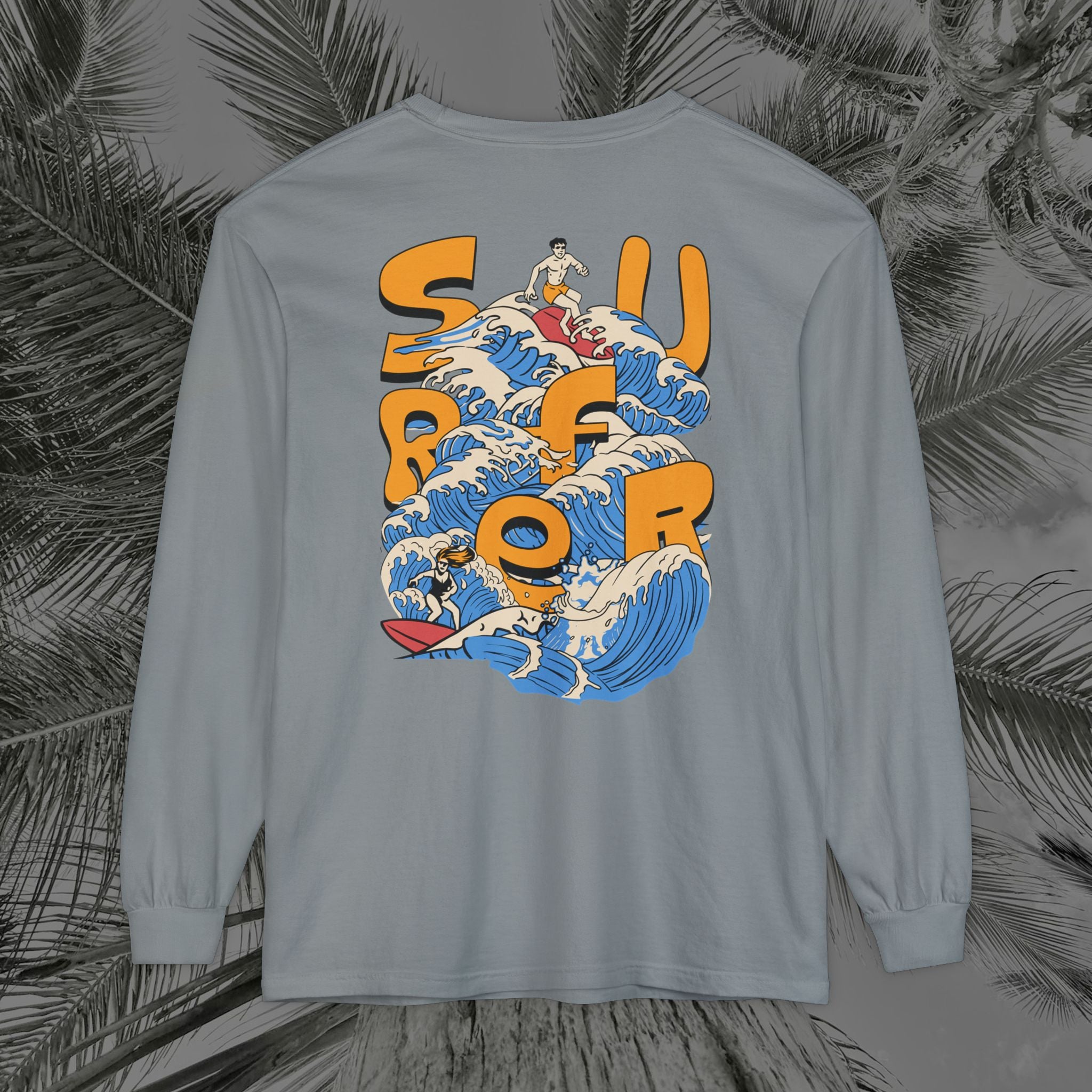 Ocean Motion - (UNISEX) Long Sleeve T-Shirt - Aliento de Vida