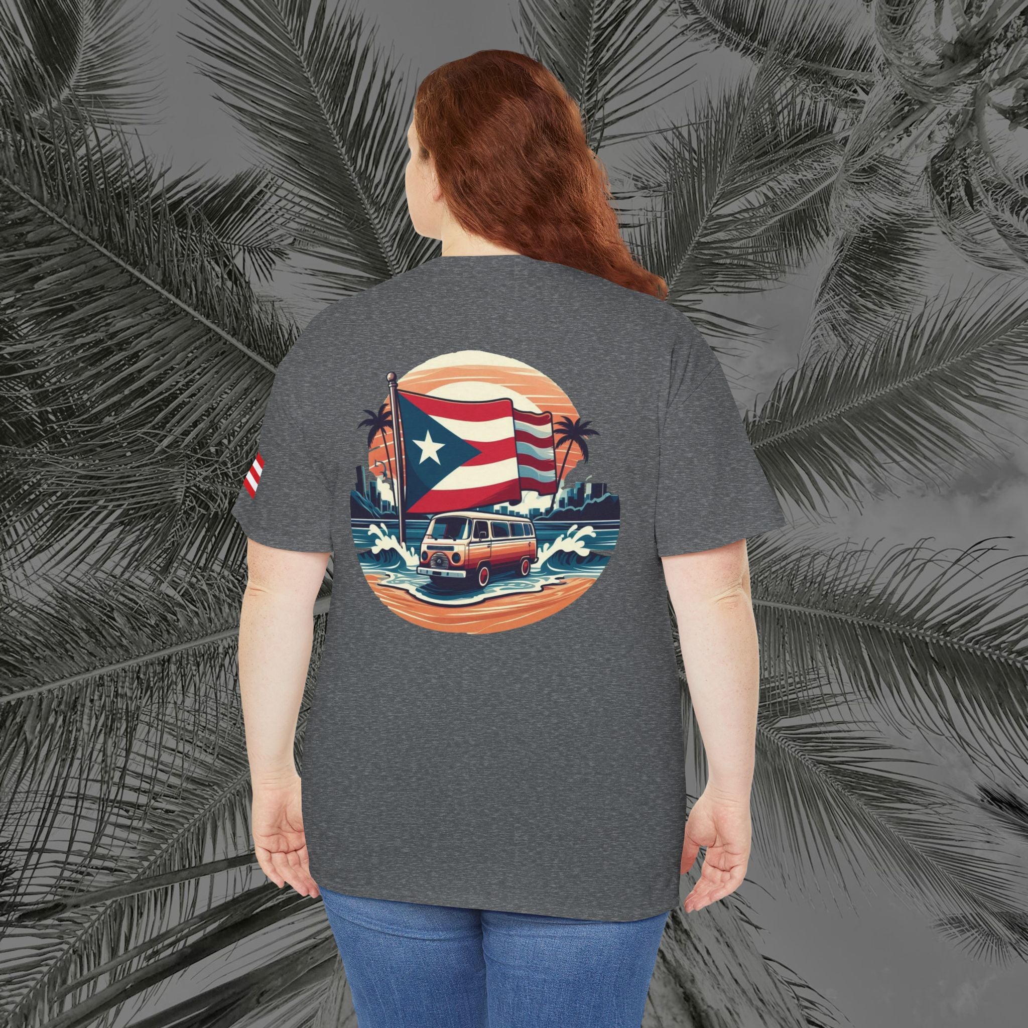 Island Cruiser - PR COLLECTION - (UNISEX) Heavy Cotton Tee - Aliento De Vida