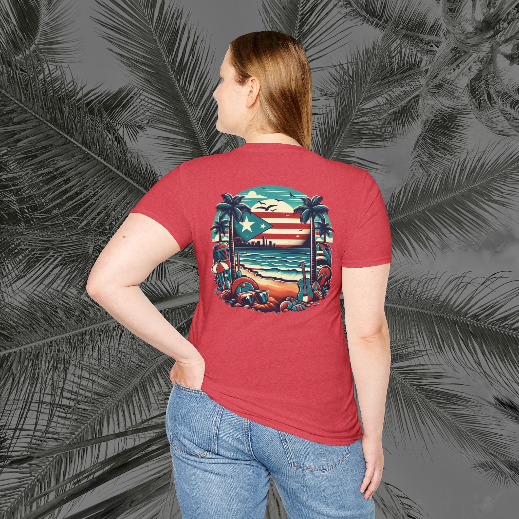 A Slice of Paradise - PR COLLECTION - (UNISEX) Soft style T-Shirt - Aliento De Vida