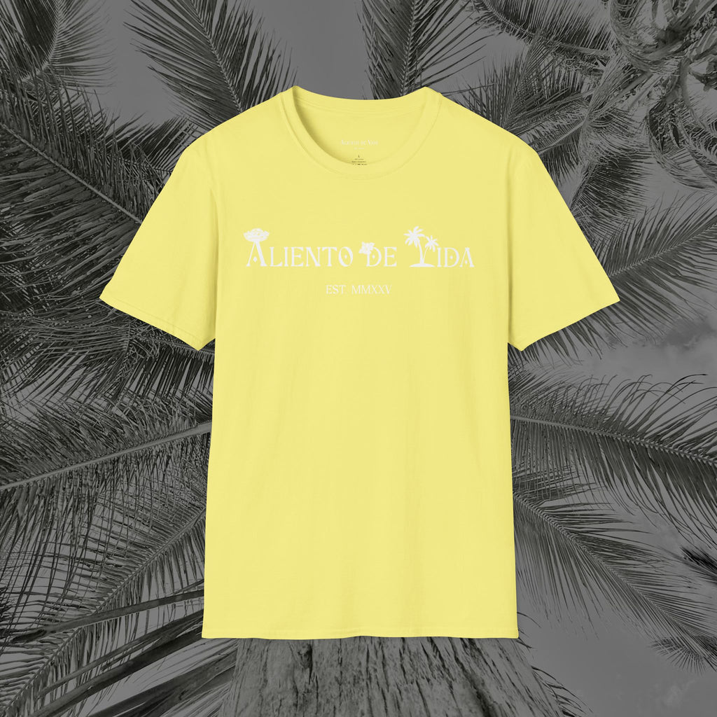 A Slice of Paradise - PR COLLECTION - (UNISEX) Soft style T-Shirt - Aliento De Vida