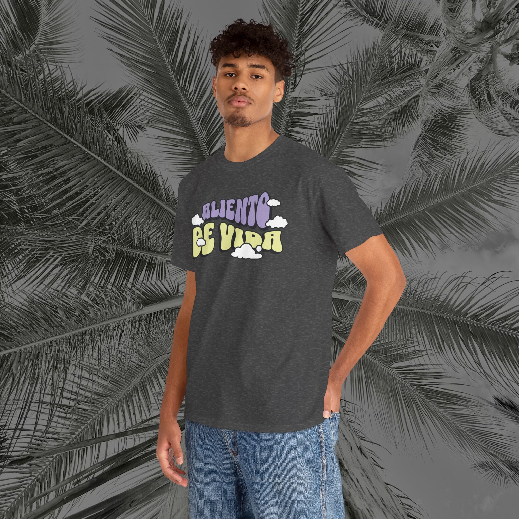 Clouds #1 - (UNISEX) Heavy Cotton T-Shirt - Aliento De Vida