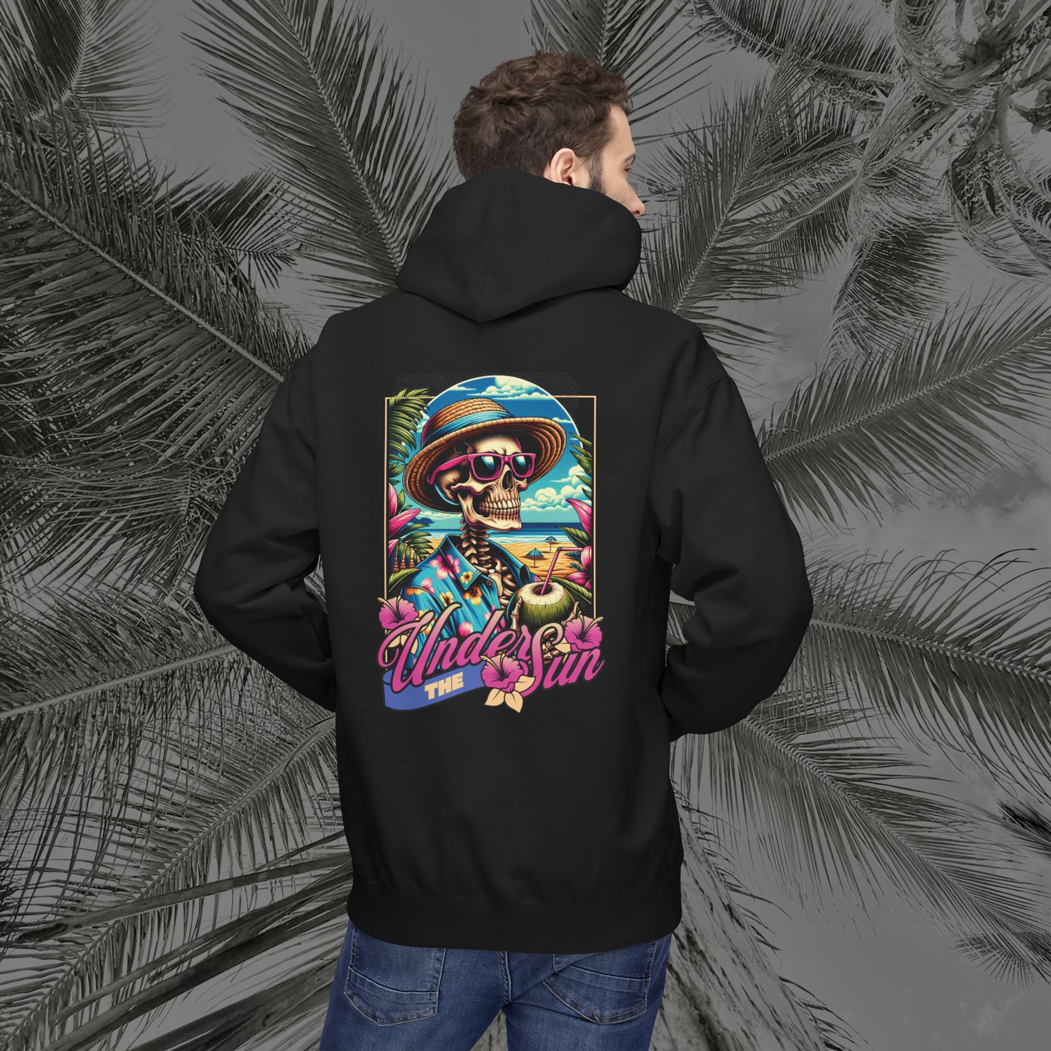 Resting Beach Face - (UNISEX) Midweight Fleece Hoodie - Aliento De Vida