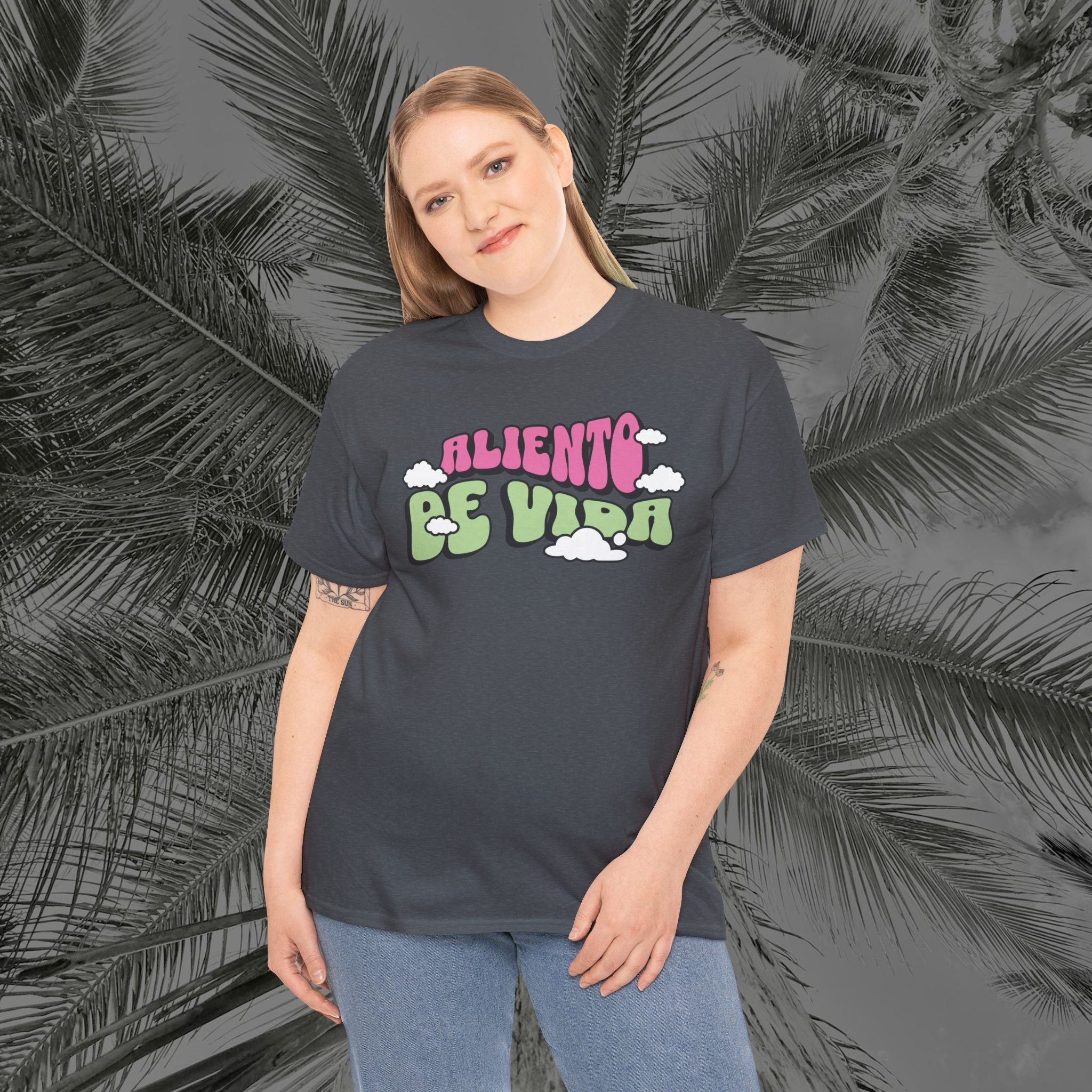 Clouds #2 - (UNISEX) Heavy Cotton T-Shirt - Aliento De Vida