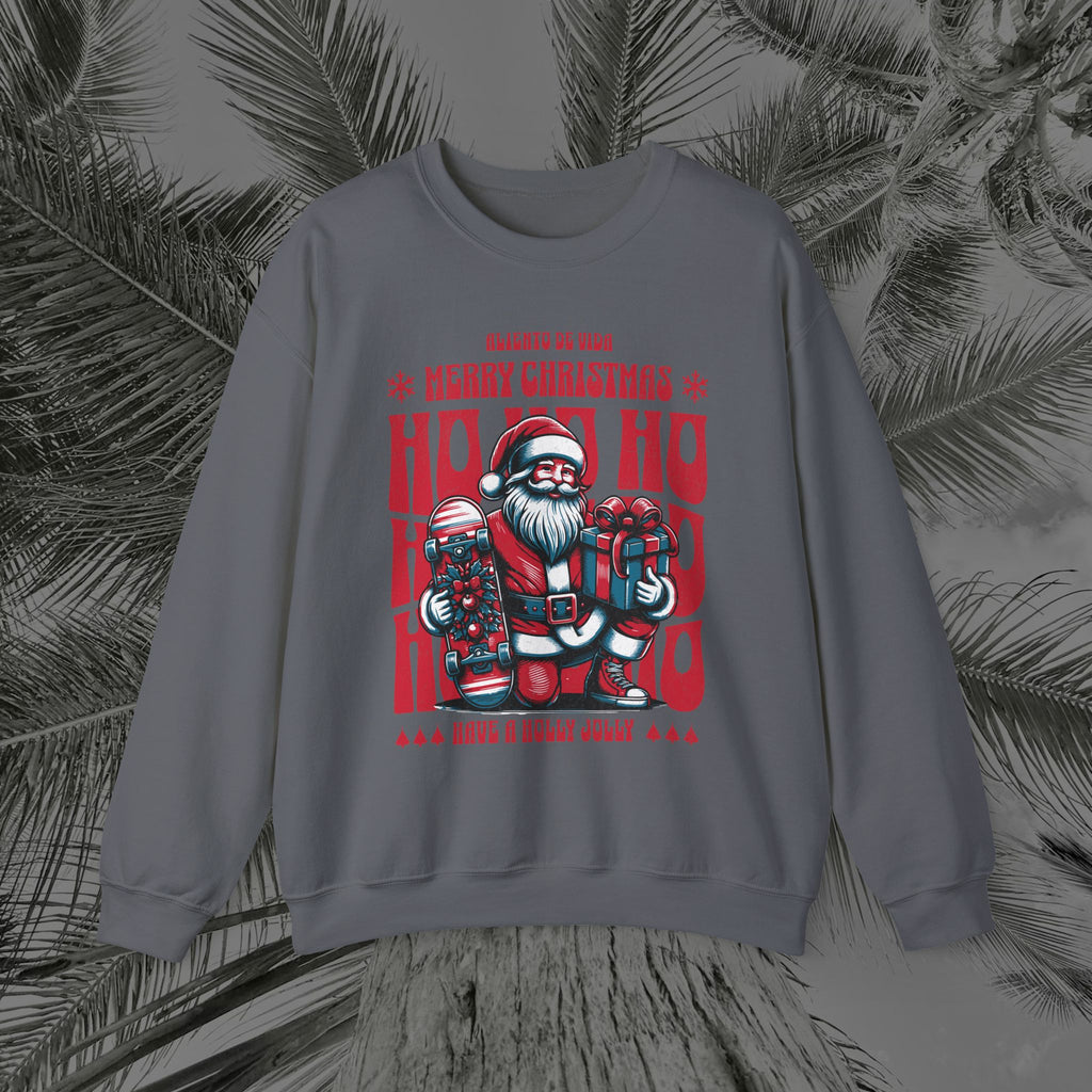 Naughty by Nature, Santa by Choice - (UNISEX) Cozy Crewneck Sweatshirt - Aliento De Vida