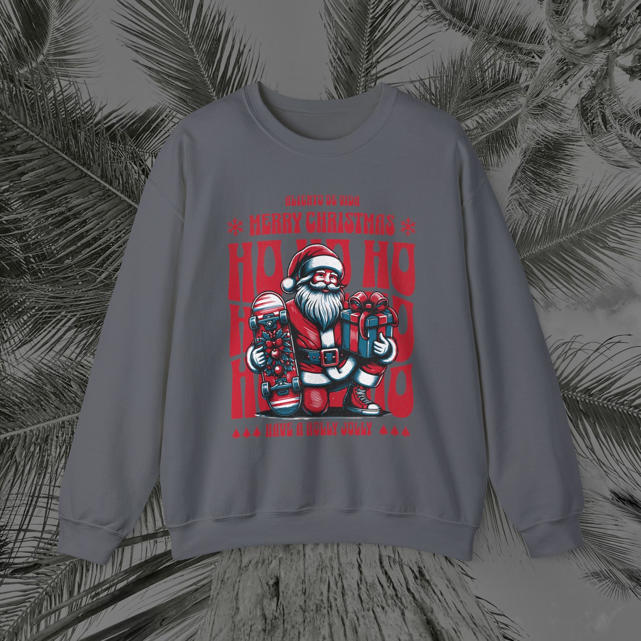 Naughty by Nature, Santa by Choice - (UNISEX) Cozy Crewneck Sweatshirt - Aliento De Vida