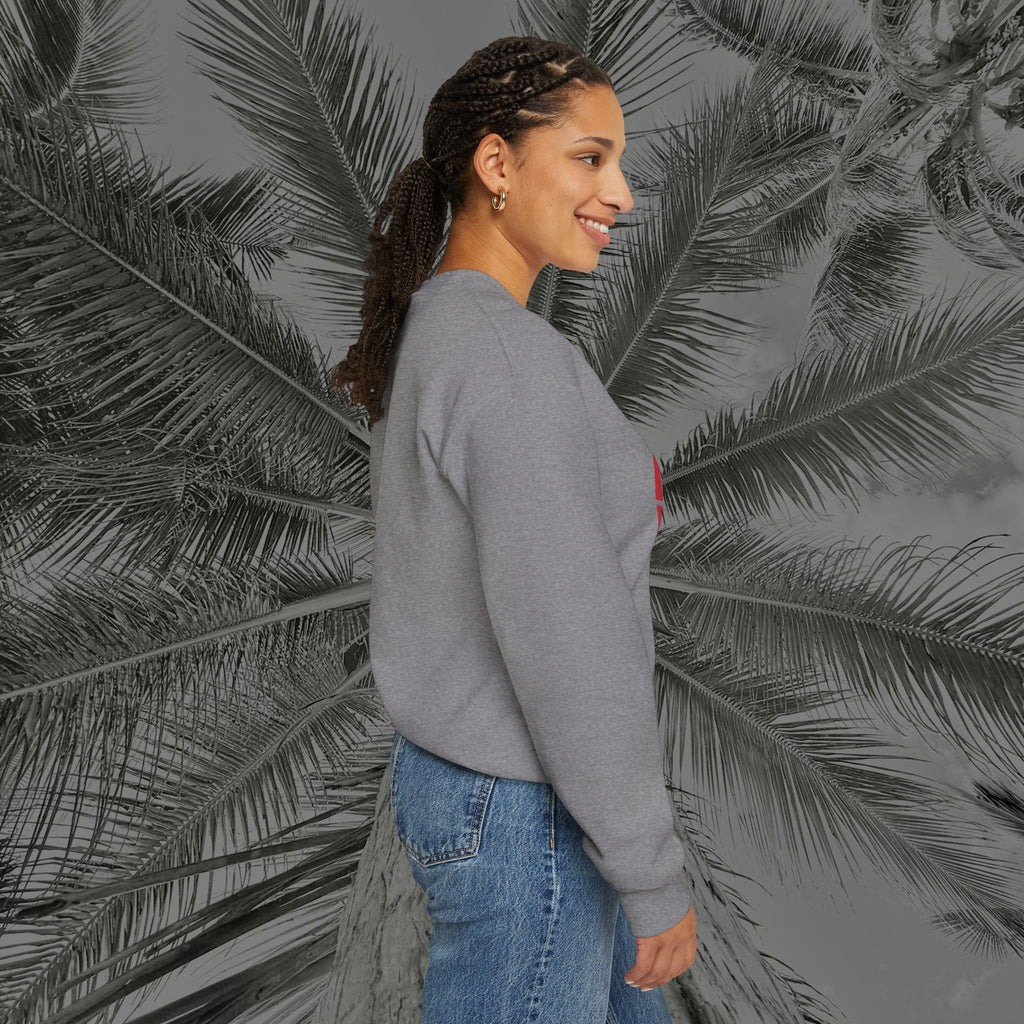 Naughty by Nature, Santa by Choice - (UNISEX) Cozy Crewneck Sweatshirt - Aliento De Vida