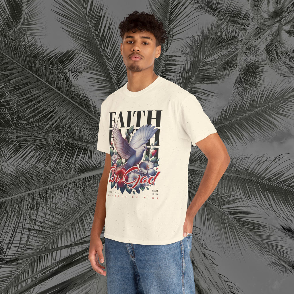 Wings of Grace - (UNISEX) Heavy Cotton Tee - Aliento De Vida