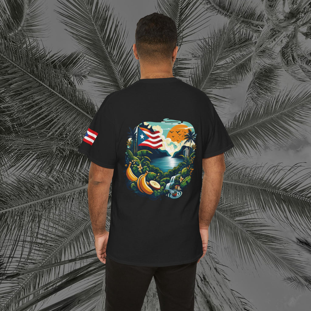 Borikén Sunrise - PR COLLECTION - (UNISEX) Heavy Cotton Tee - Aliento De Vida