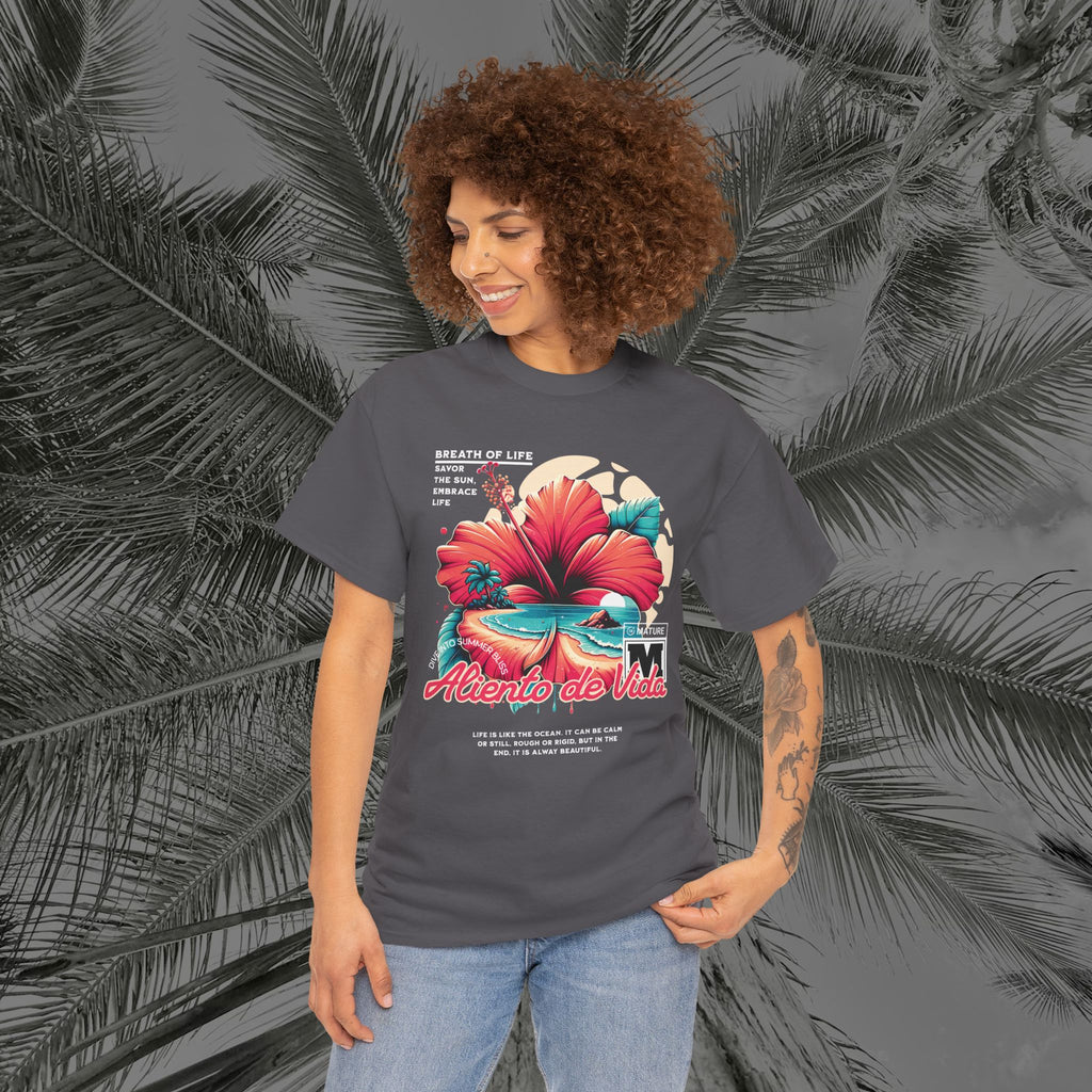 Breath Of Paradise - (UNISEX) Heavy Cotton T-Shirt - Aliento De Vida