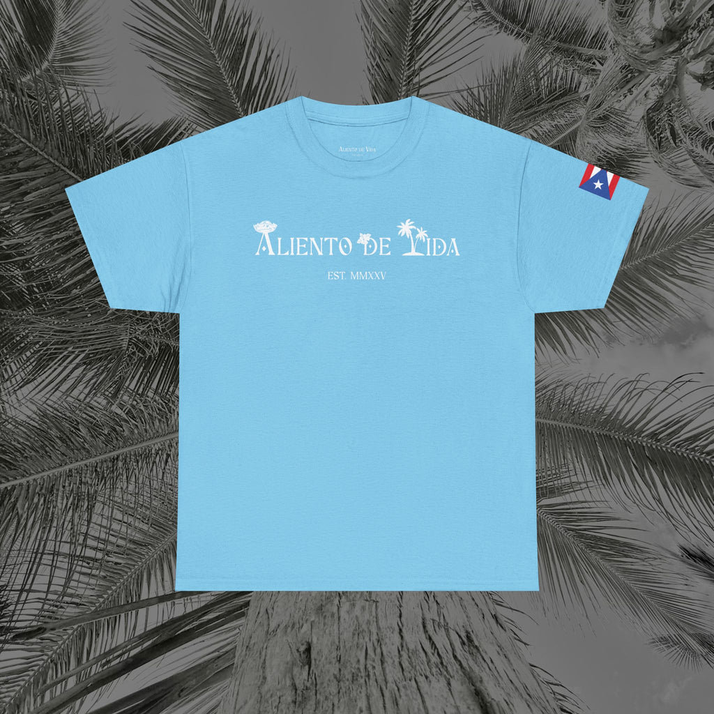Island Cruiser - PR COLLECTION - (UNISEX) Heavy Cotton Tee - Aliento De Vida