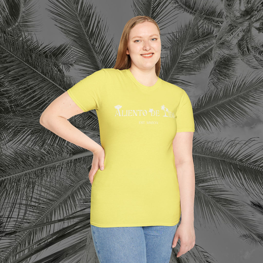 A Slice of Paradise - PR COLLECTION - (UNISEX) Soft style T-Shirt - Aliento De Vida