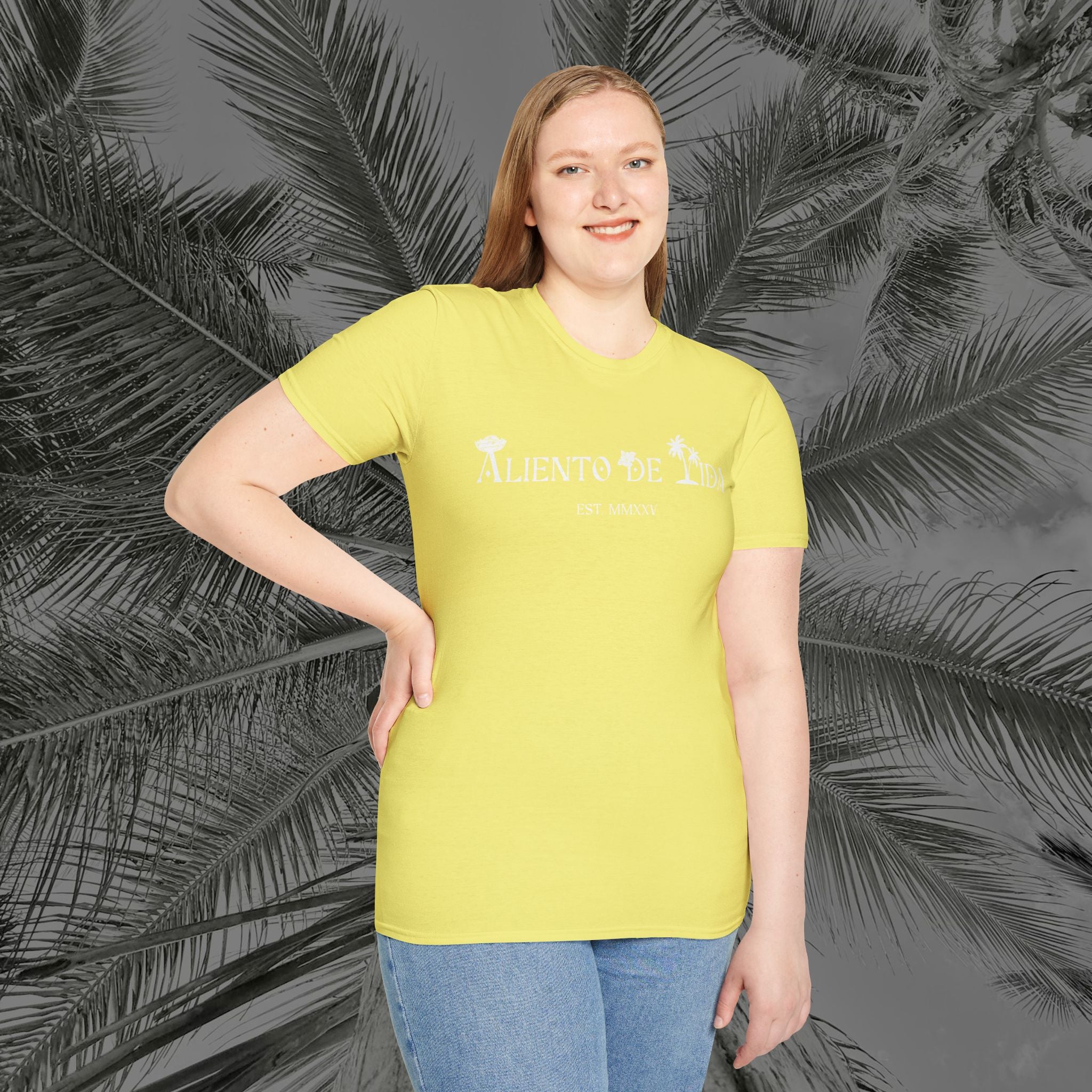 A Slice of Paradise - PR COLLECTION - (UNISEX) Soft style T-Shirt - Aliento De Vida
