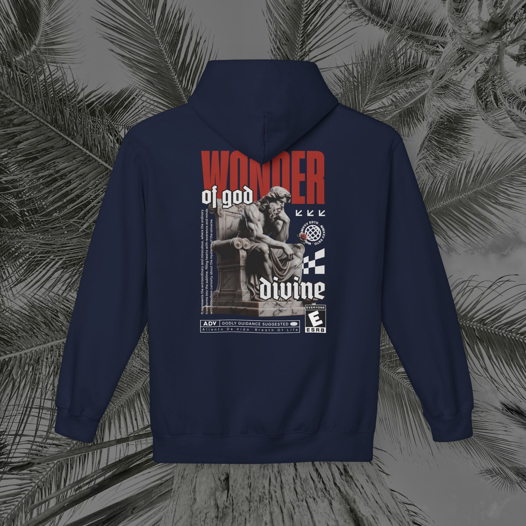 Throne of the Divine - (UNISEX) Midweight Fleece Hoodie - Aliento De Vida