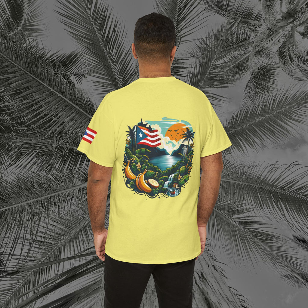 Borikén Sunrise - PR COLLECTION - (UNISEX) Heavy Cotton Tee - Aliento De Vida