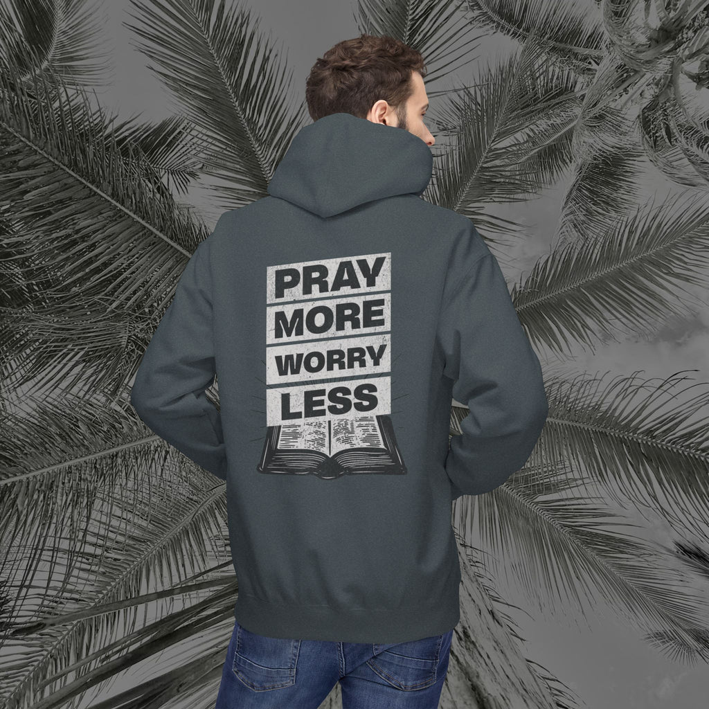 Peace Through Prayer - (UNISEX) Midweight Fleece Hoodie - Aliento De Vida