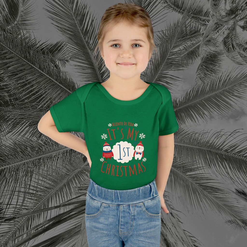 Little North Pole Newbie - (UNISEX) Baby Bodysuit / Infant Onesie - Aliento De Vida