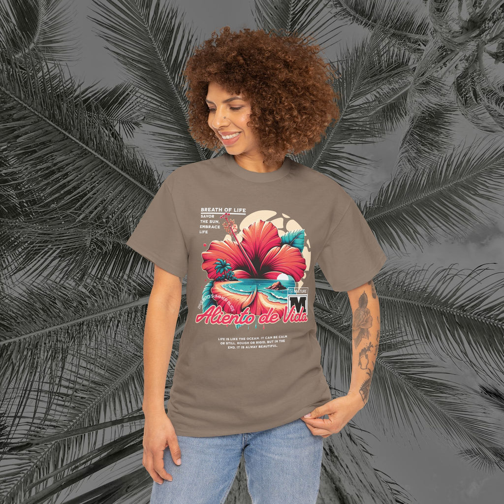 Breath Of Paradise - (UNISEX) Heavy Cotton T-Shirt - Aliento De Vida