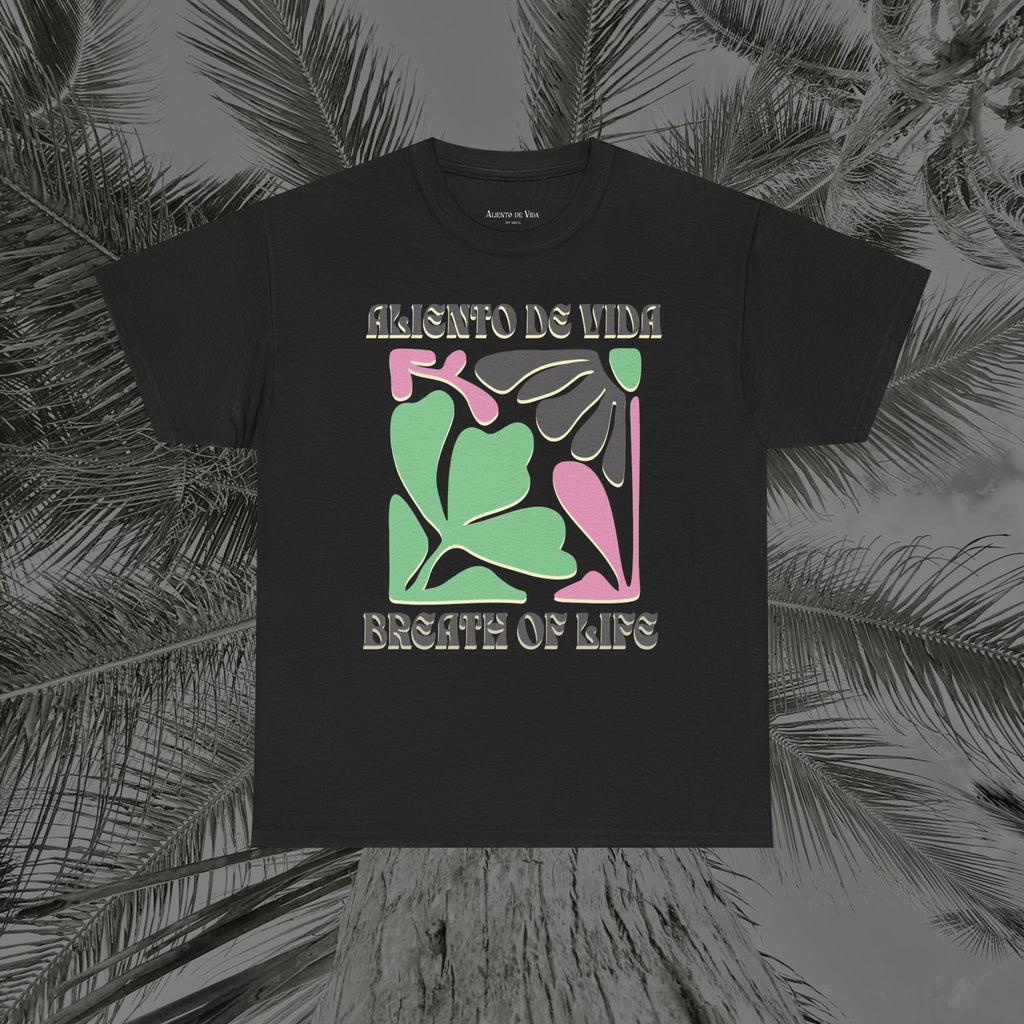 One Breath, Infinite Bloom #2 - (UNISEX) Heavy Cotton T-Shirt - Aliento De Vida