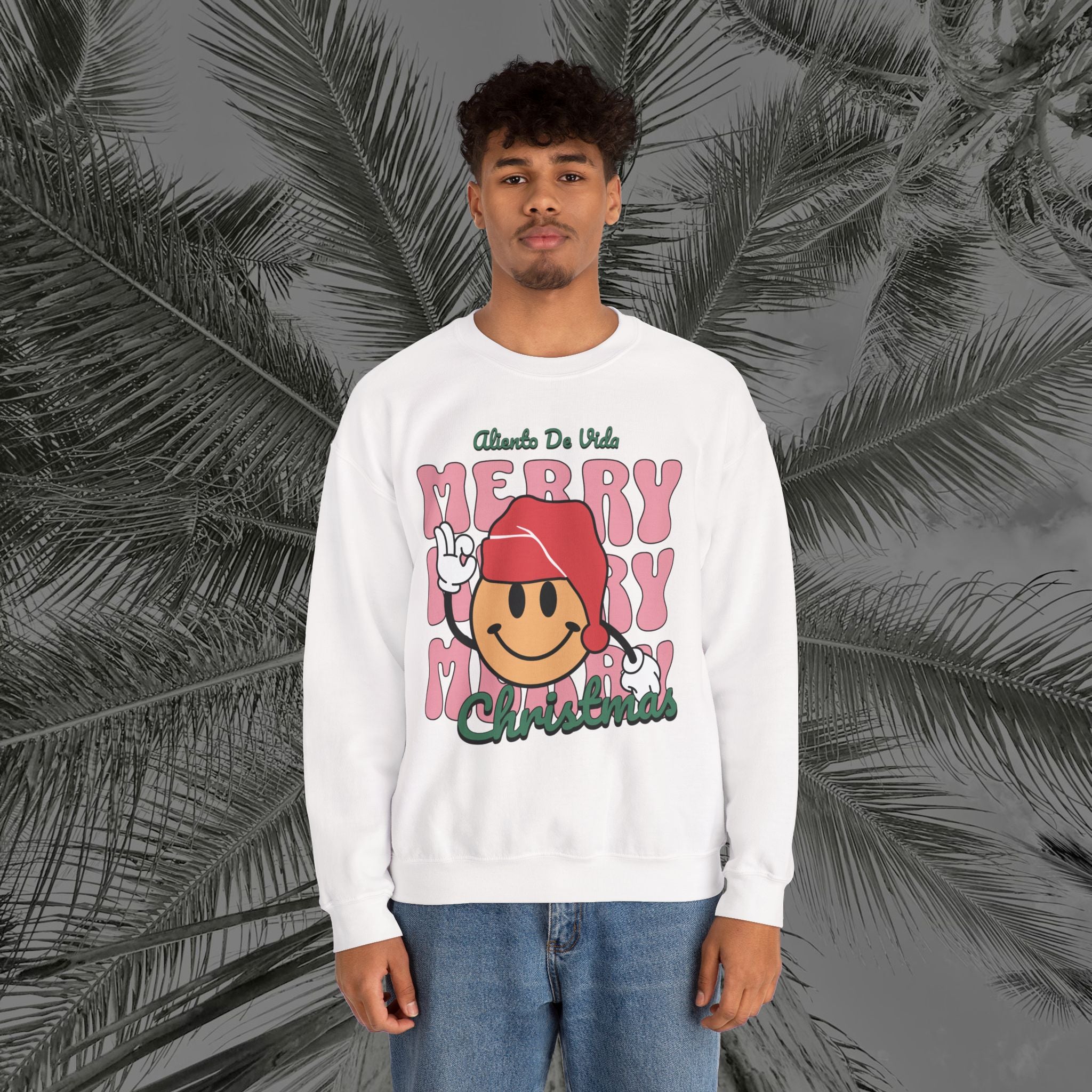 Happy Holidays - Cozy Crewneck Sweatshirt - Aliento De Vida