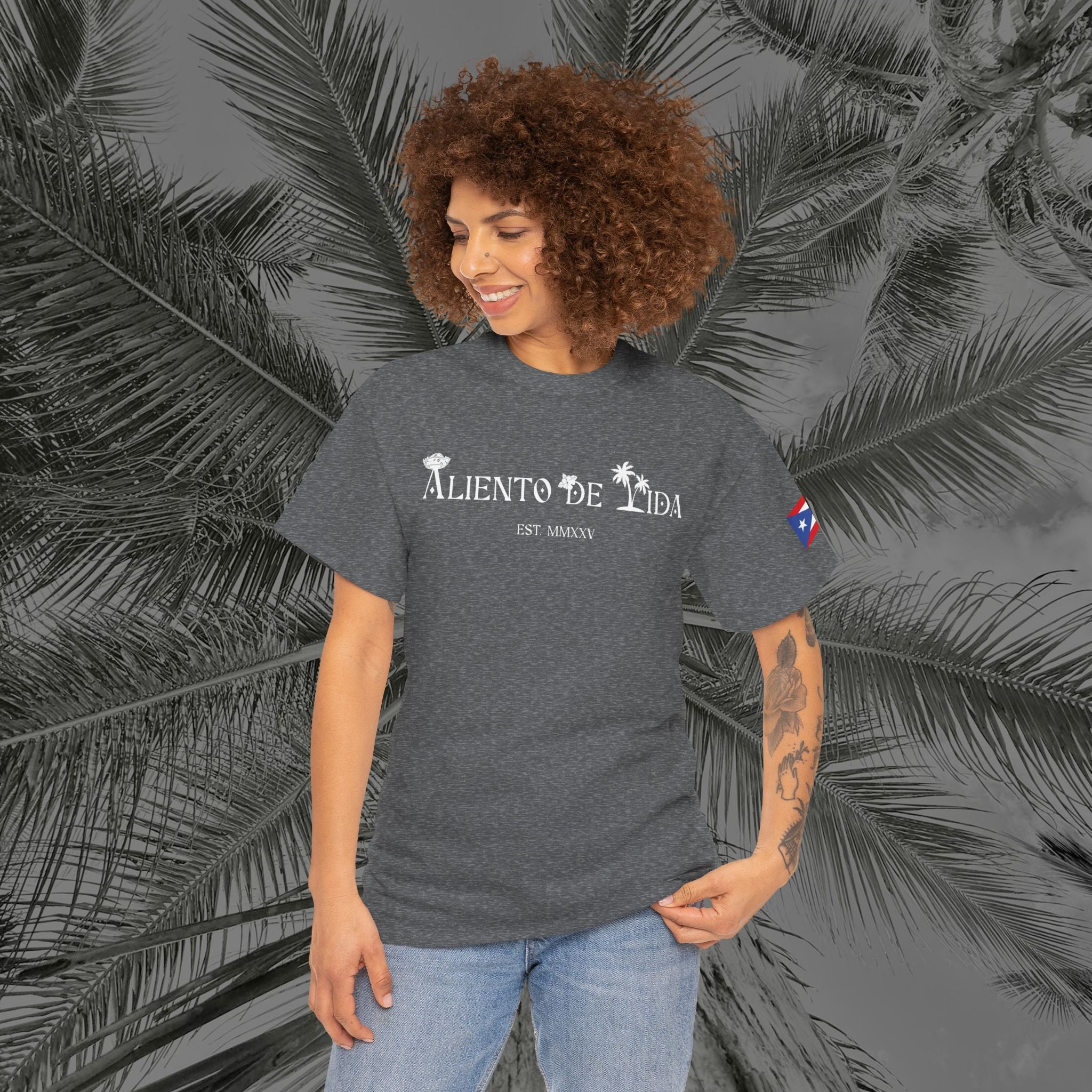 Island Cruiser - PR COLLECTION - (UNISEX) Heavy Cotton Tee - Aliento De Vida