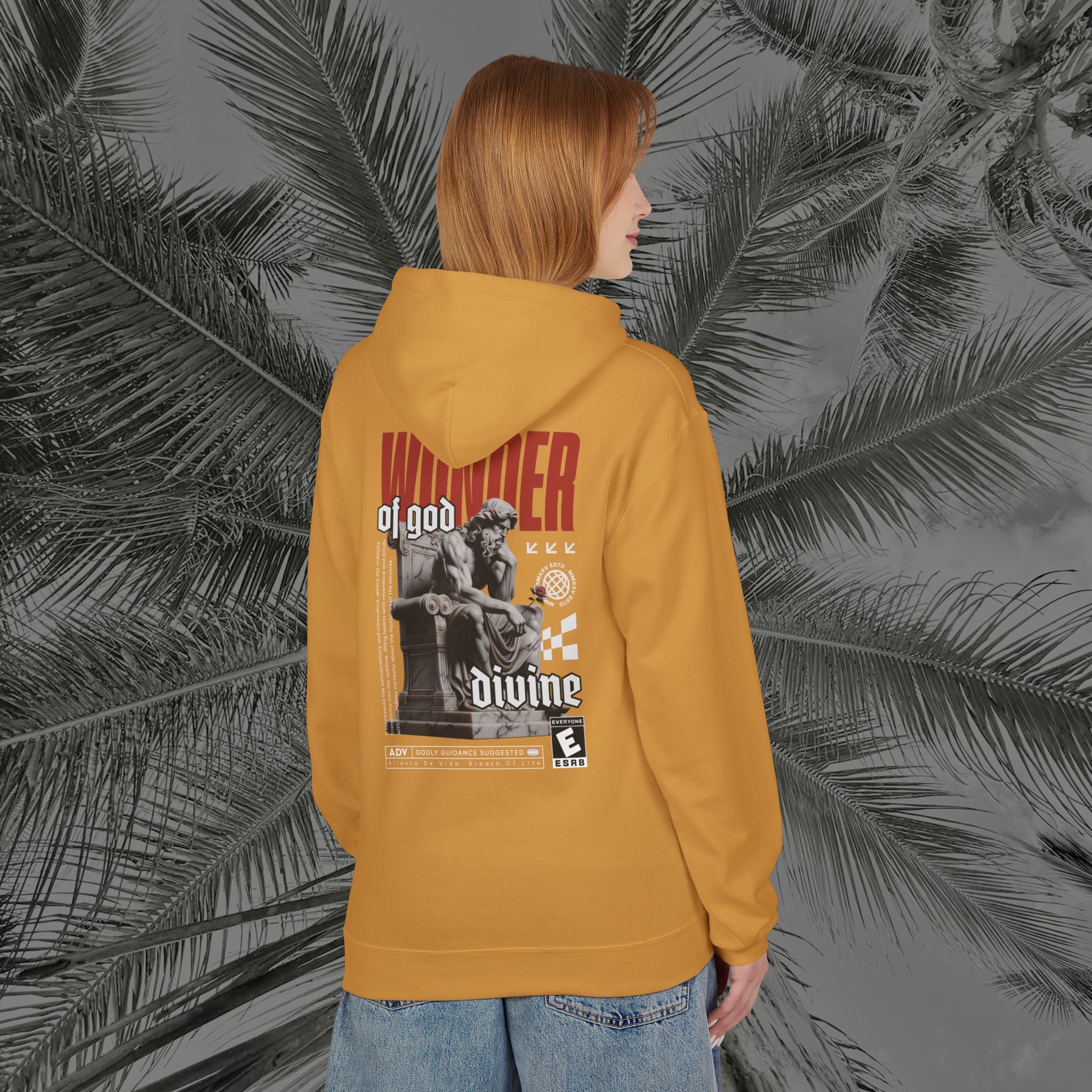 Throne of the Divine - (UNISEX) Midweight Fleece Hoodie - Aliento De Vida