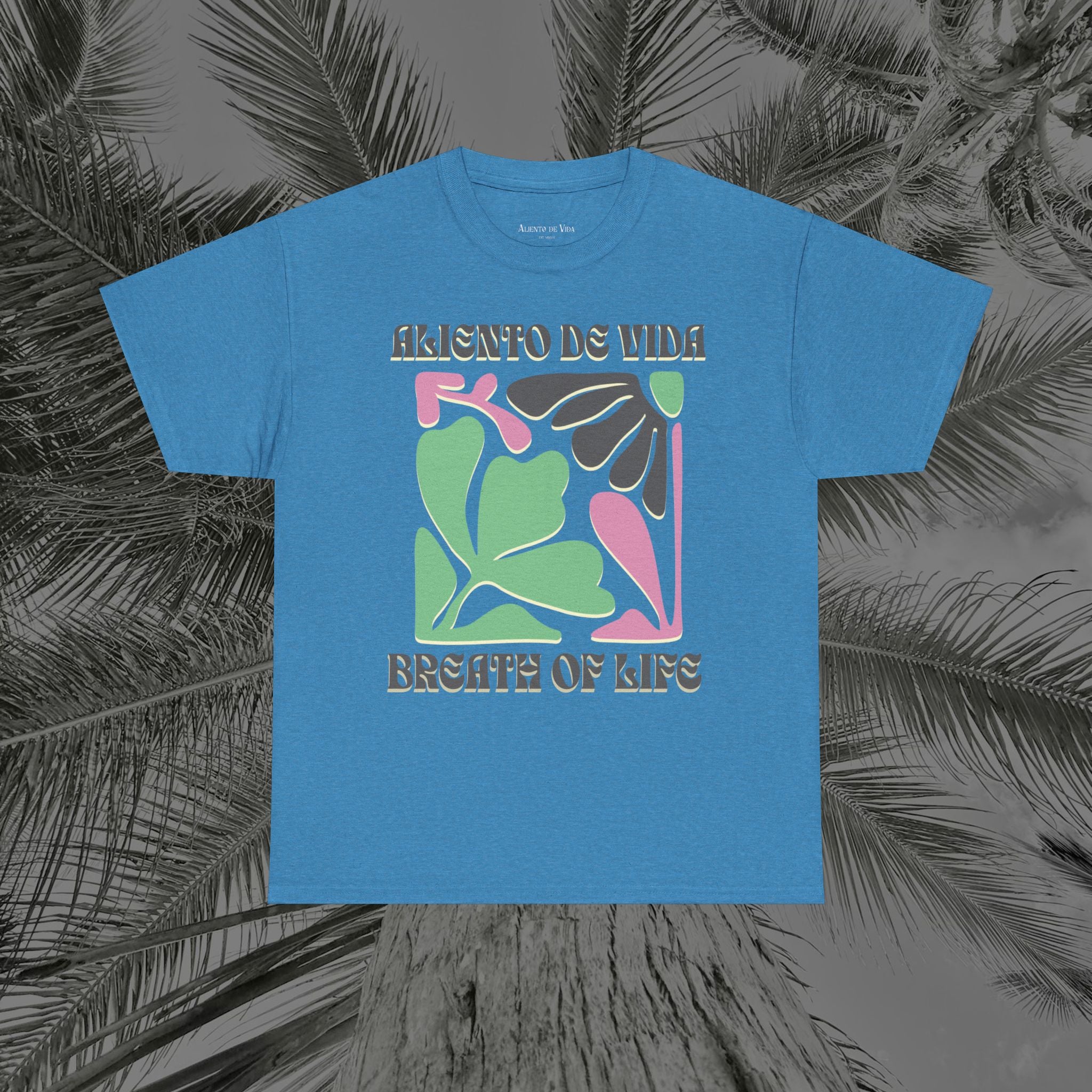 One Breath, Infinite Bloom #2 - (UNISEX) Heavy Cotton T-Shirt - Aliento De Vida