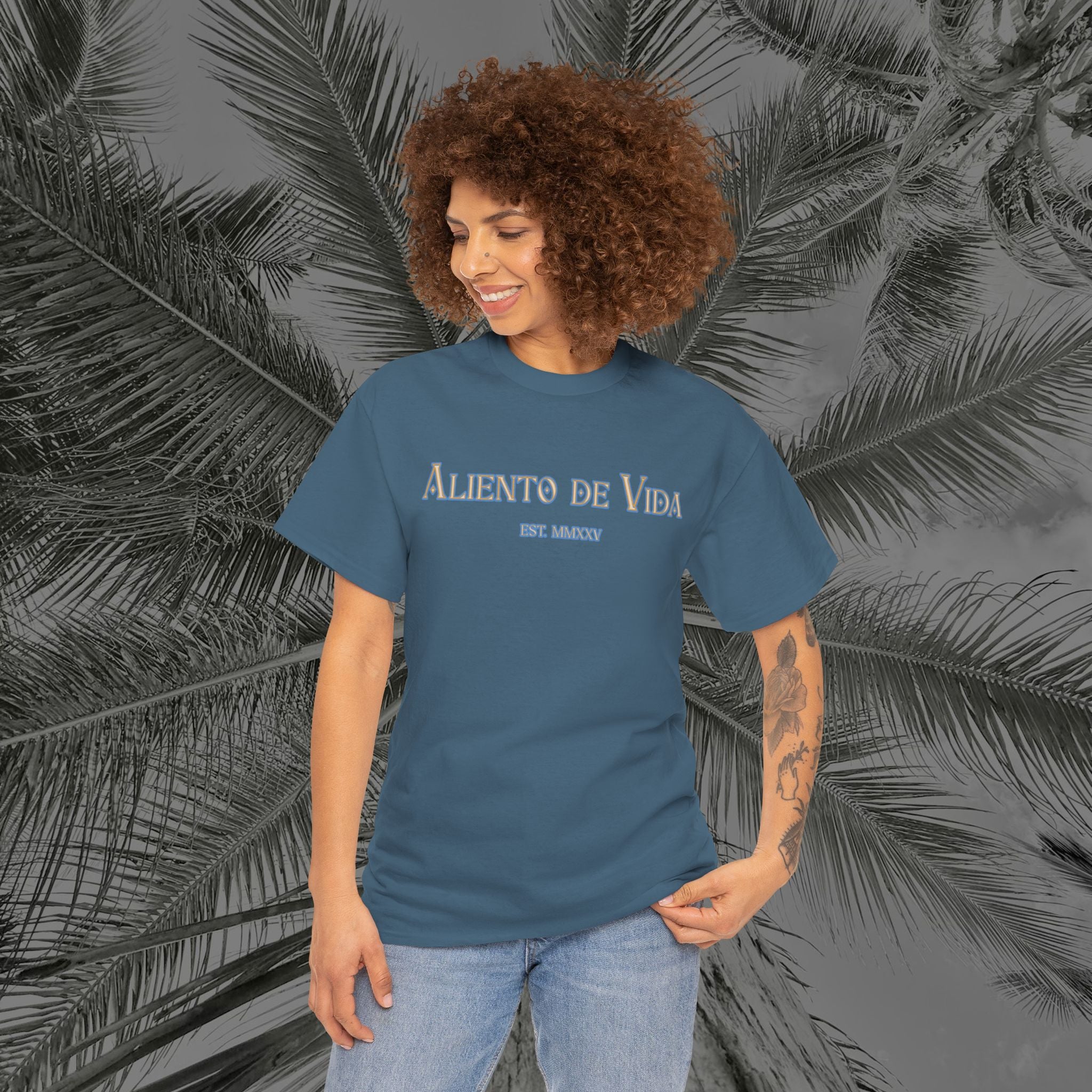 Ocean Motion - (UNISEX) Heavy Cotton Tee - Aliento De Vida