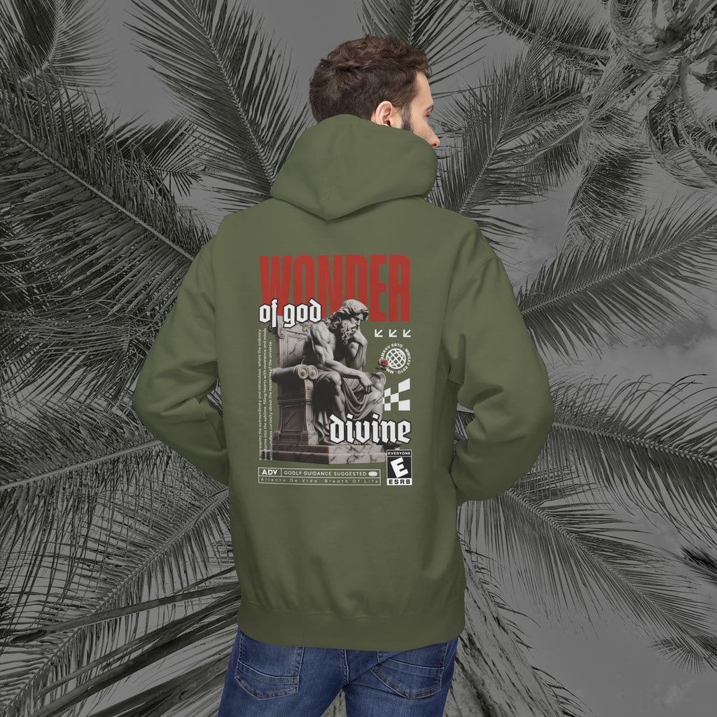 Throne of the Divine - (UNISEX) Midweight Fleece Hoodie - Aliento De Vida