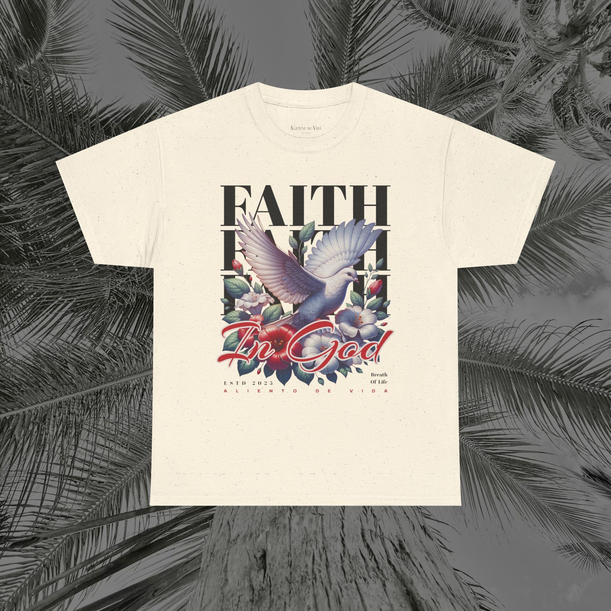 Wings of Grace - (UNISEX) Heavy Cotton Tee - Aliento De Vida