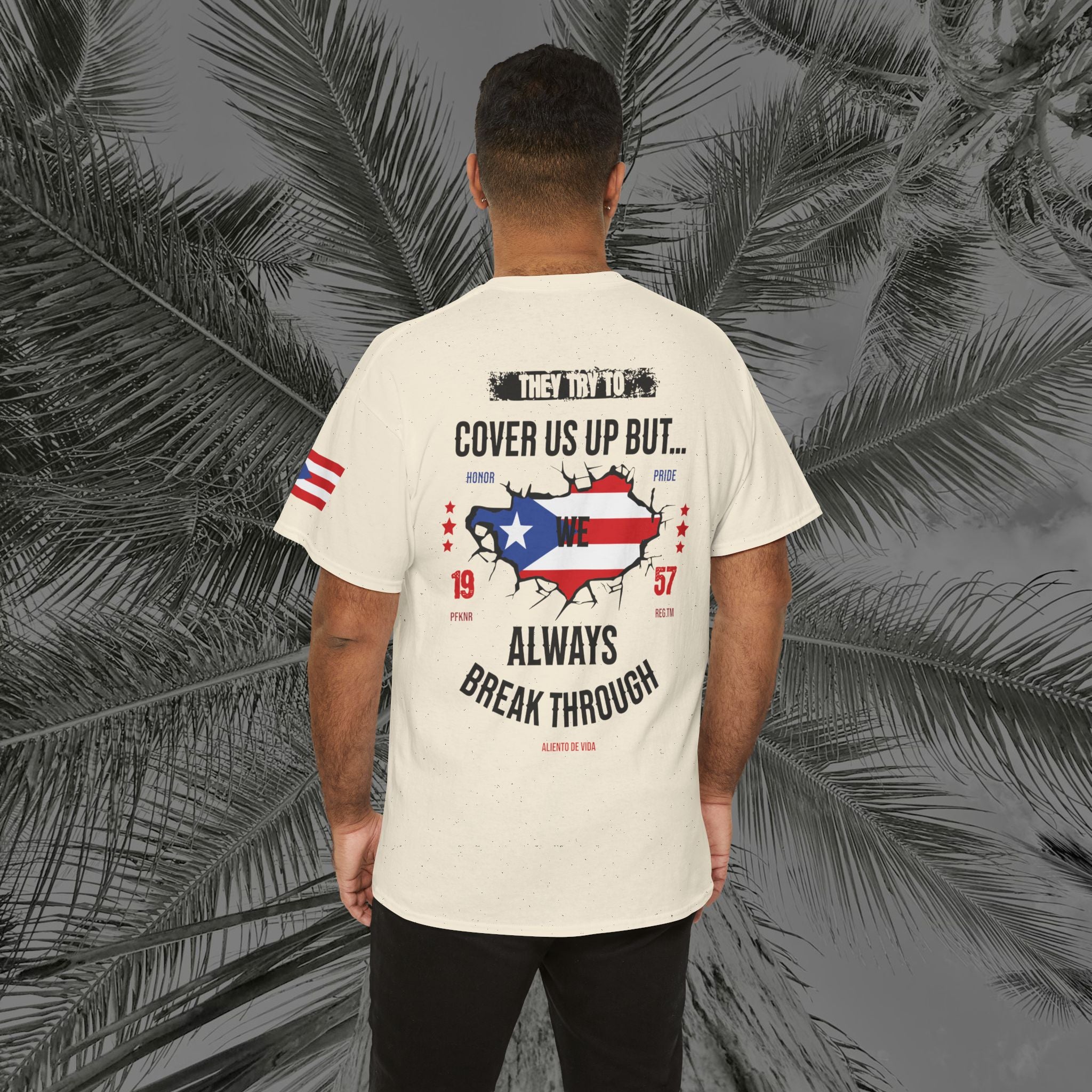 WE ARE PUERTO RICAN - PR COLLECTION - (UNISEX) Heavy Cotton Tee - Aliento De Vida