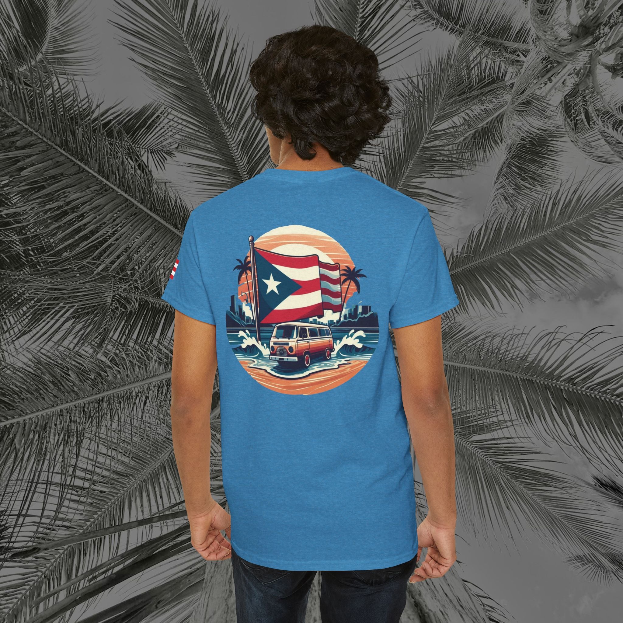 Island Cruiser - PR COLLECTION - (UNISEX) Heavy Cotton Tee - Aliento De Vida