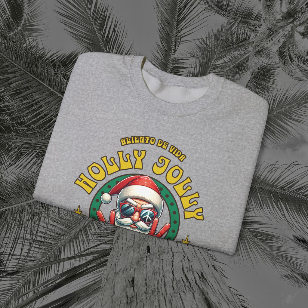 Peace Out, North Pole Edition - (UNSEX) Cozy Crewneck Sweatshirt – Aliento De Vida